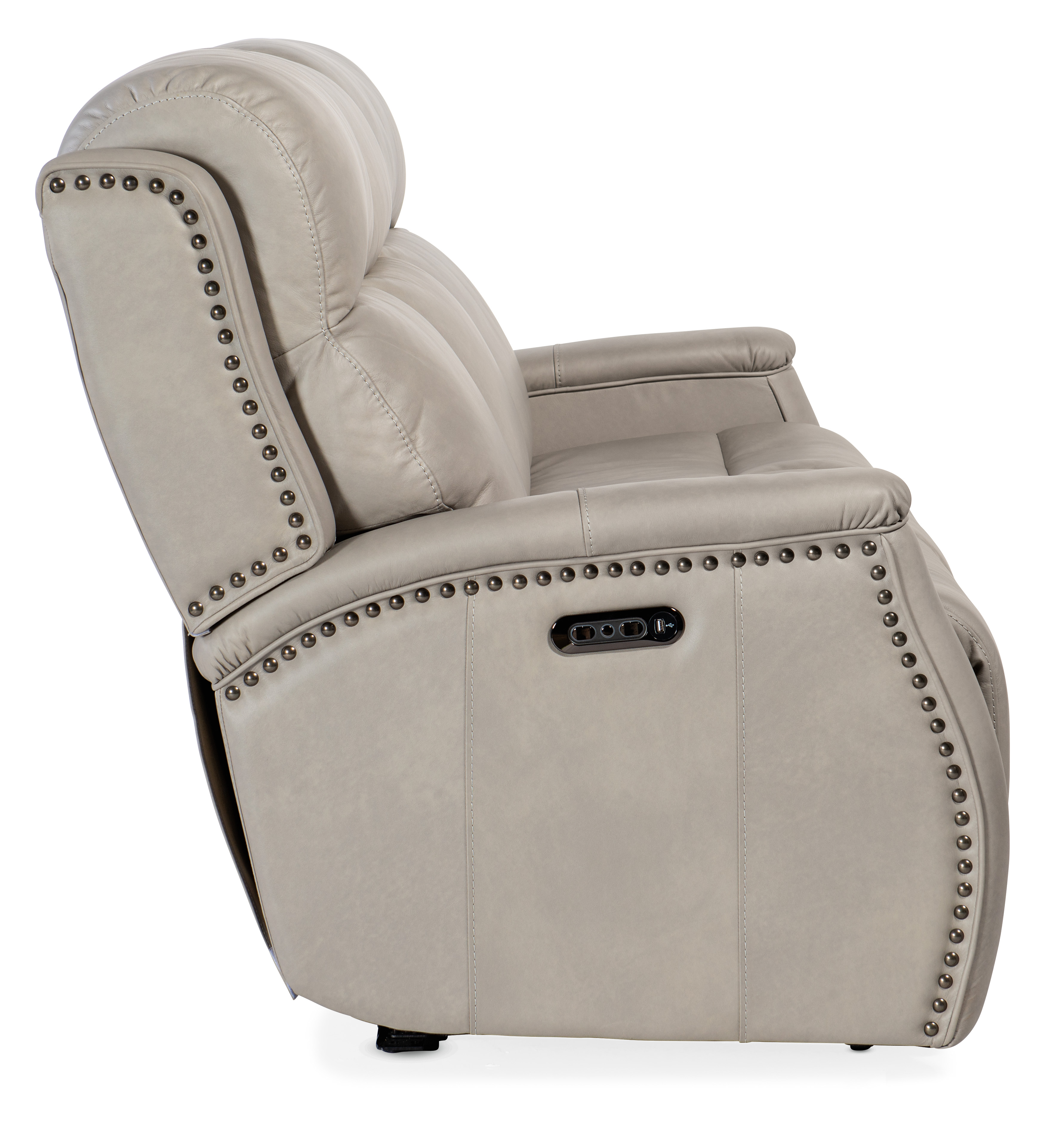 Hooker furniture power discount sofa with power headrest