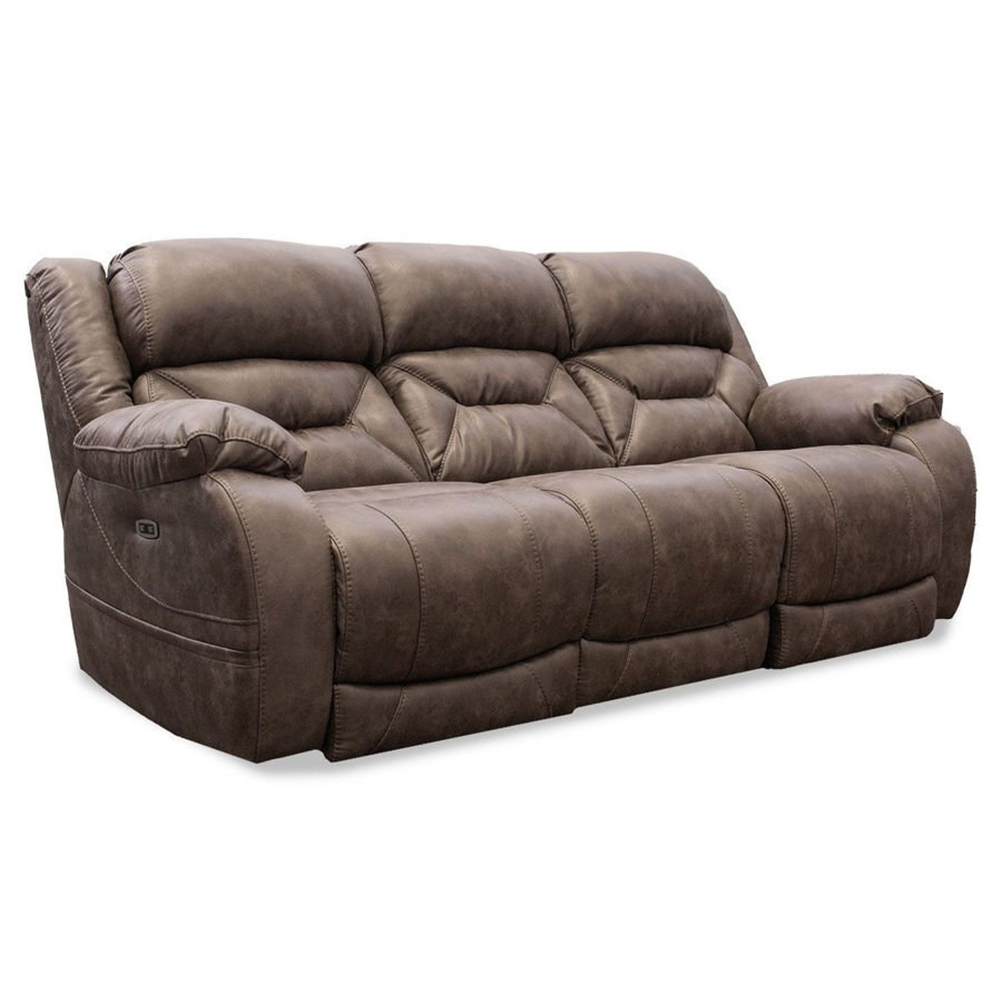 Taupe cheap reclining sofa