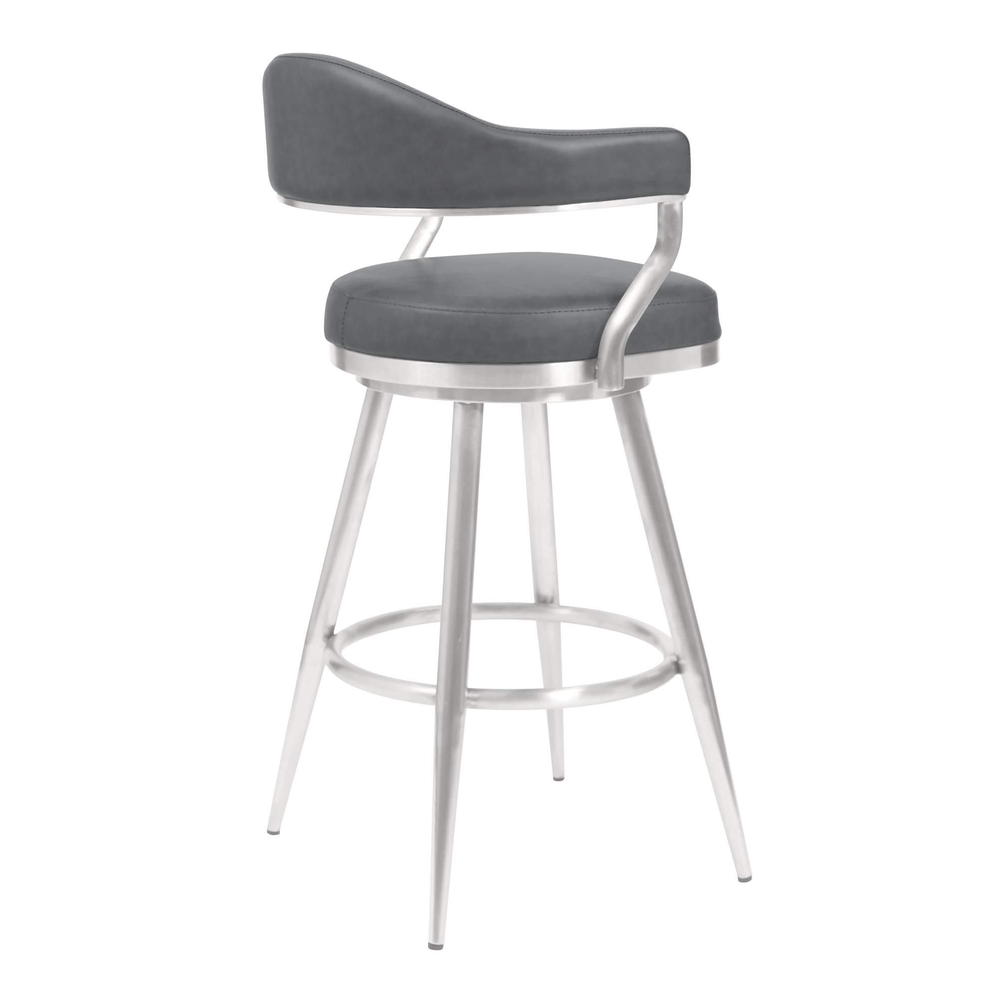 Transitional swivel online bar stools