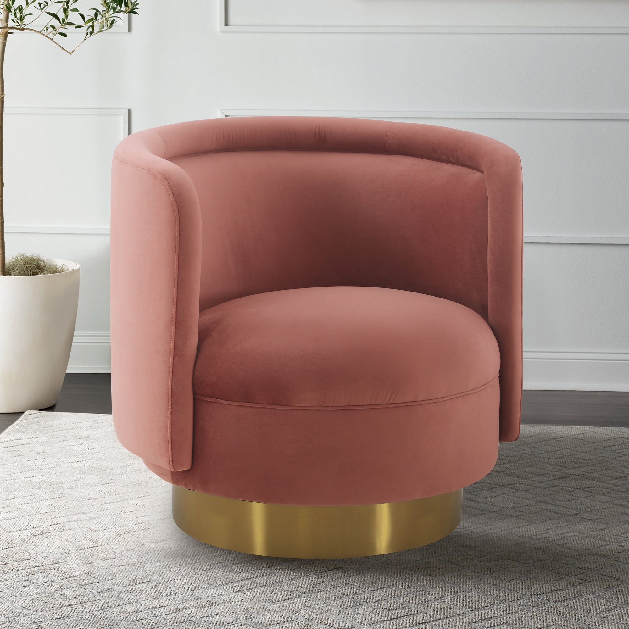 Blush chair 2024 with gold legs