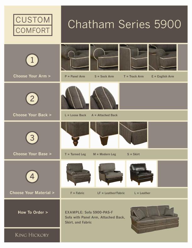 King hickory cheap conversation sofa