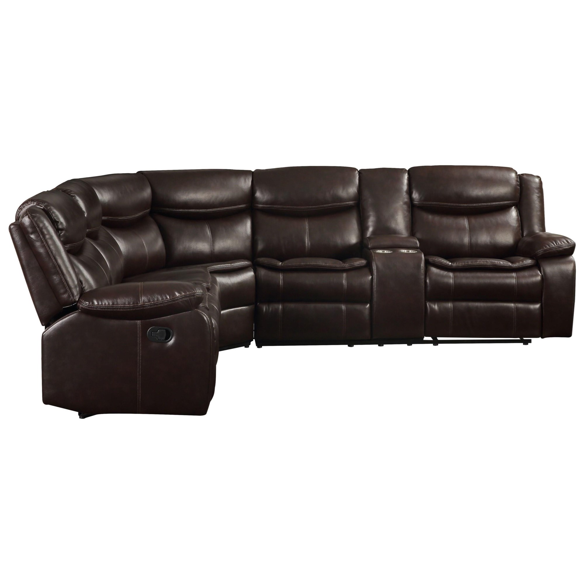 Acme Furniture Olwen 54590 Contemporary Power Reclining Sectional