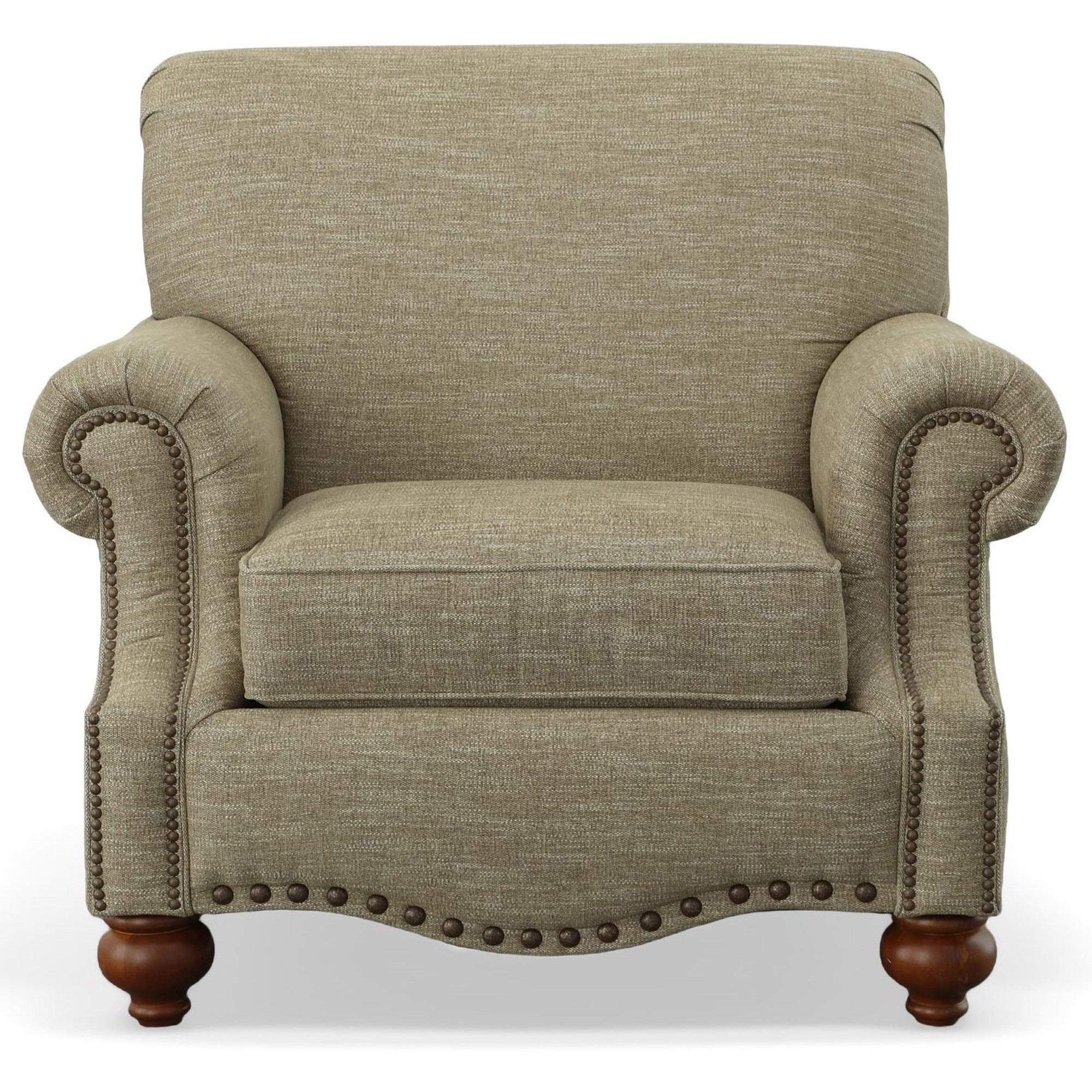 Esprit Hunt Club Decor | Furnishings | Upholstered Traditional Bassett with 2697-12-1579-18M Chair Chairs Arms Home Rolled