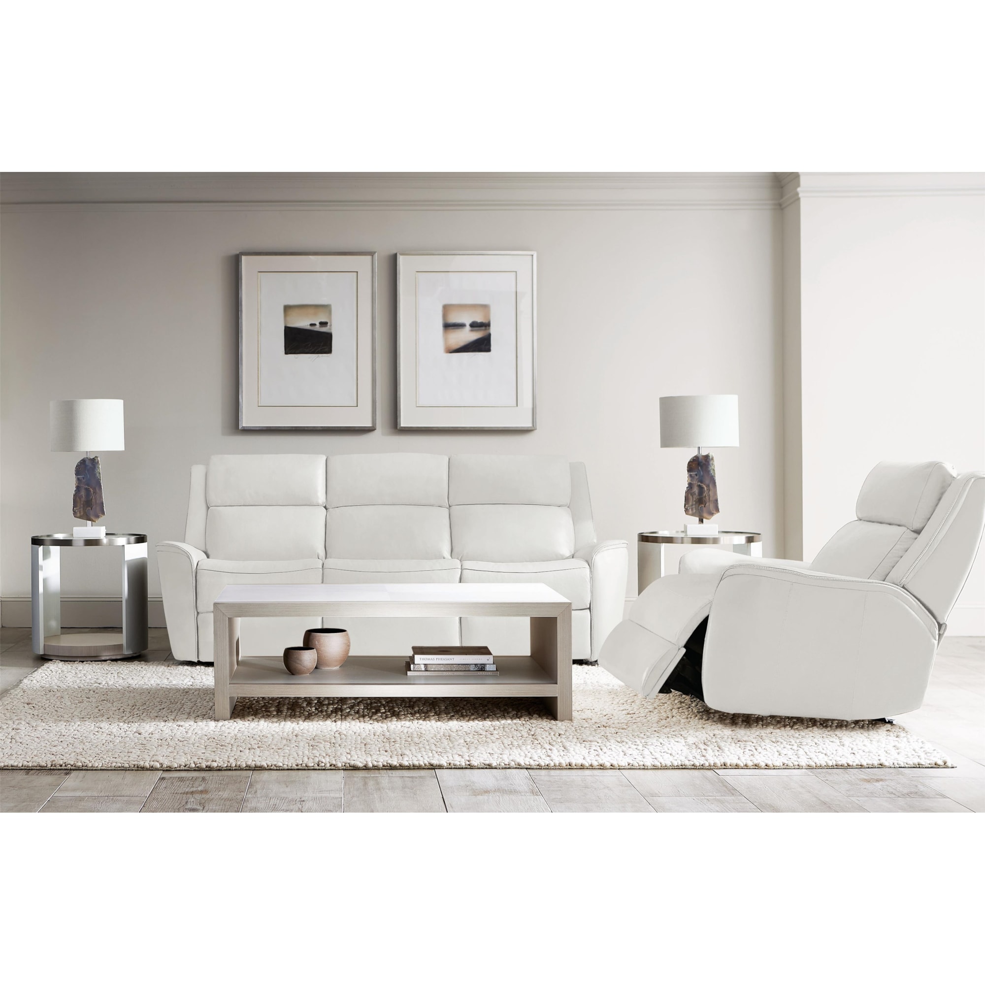 Bernhardt Wrigley 111790691 Casual Power Reclining Chair with 
