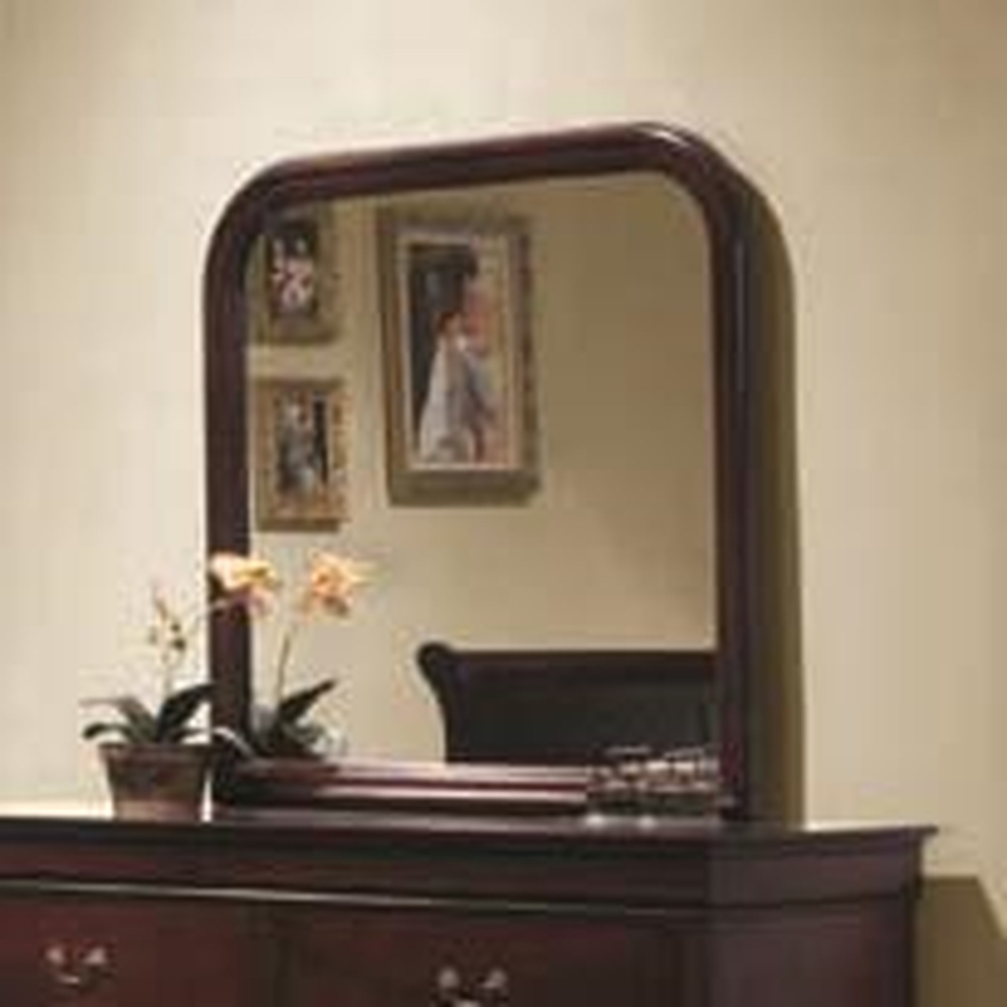 Coaster Louis Philippe 203963+203964 6 Drawer Dresser and Vertical Mirror  Combination, Value City Furniture
