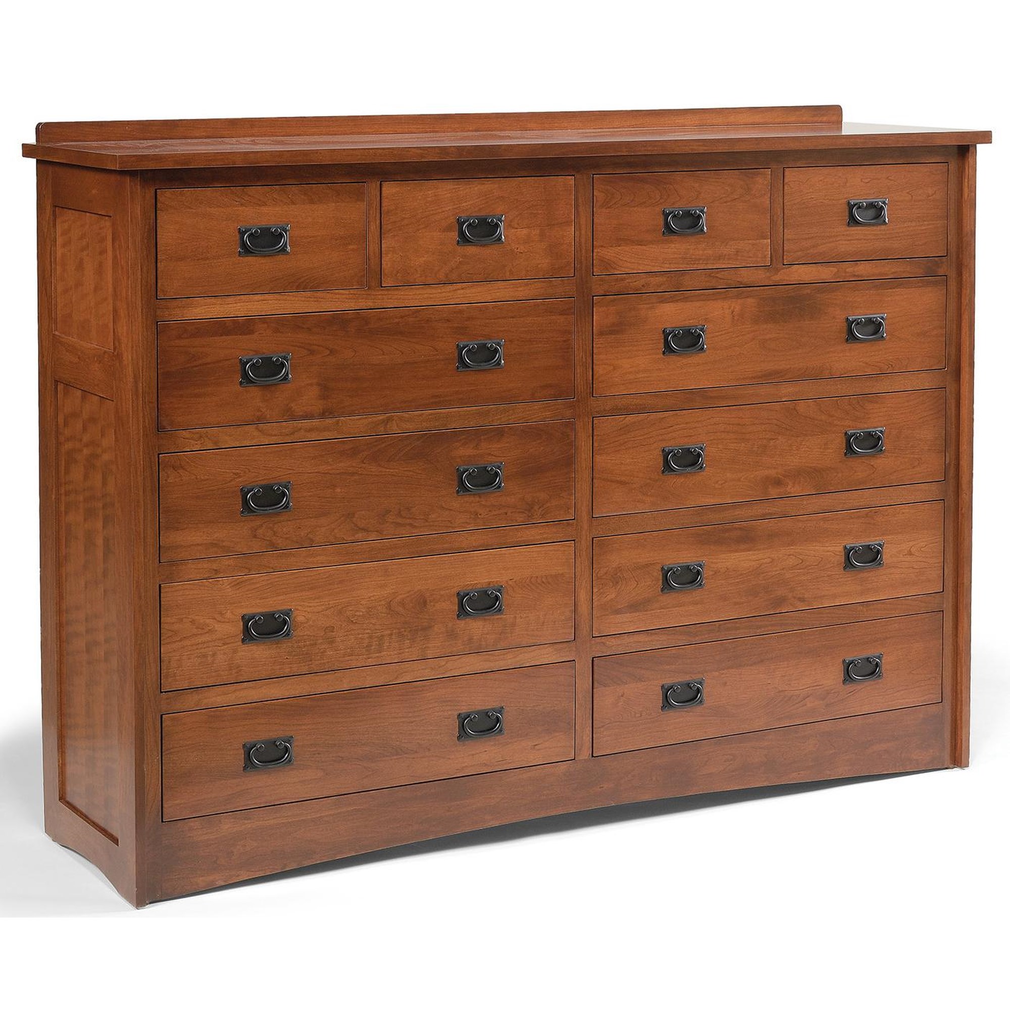 Daniel's Amish Mission 35-3142 12-Drawer Solid Wood Double Dresser
