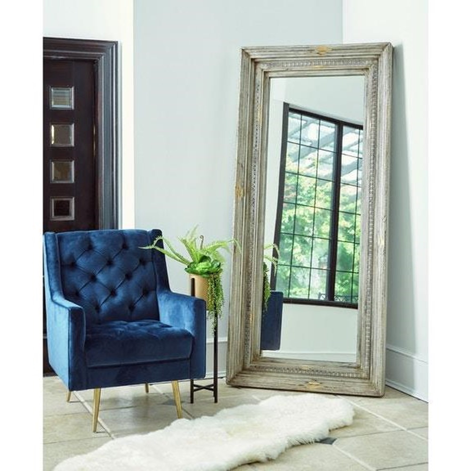 Elements Furniture Accents Mirror Floor Floor International Light | Grey | 290226666 Mirrors Levitz Sam