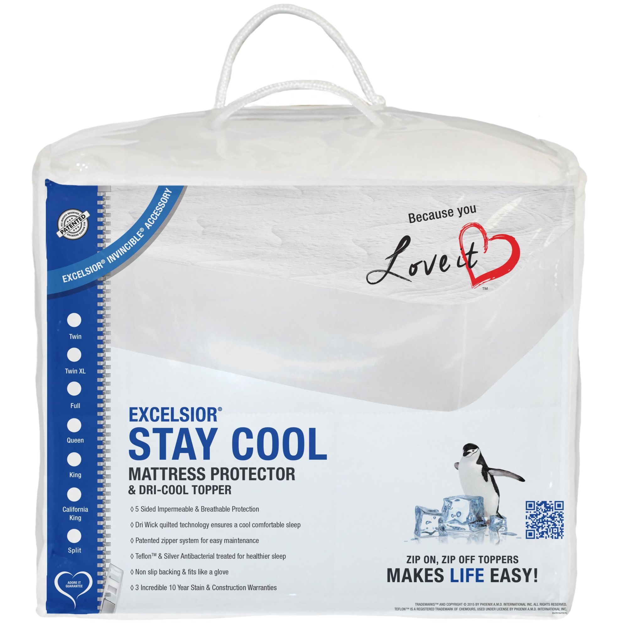 Excelsior Stay Cool II E74166144 16 Queen Mattress Protector, SlumberWorld