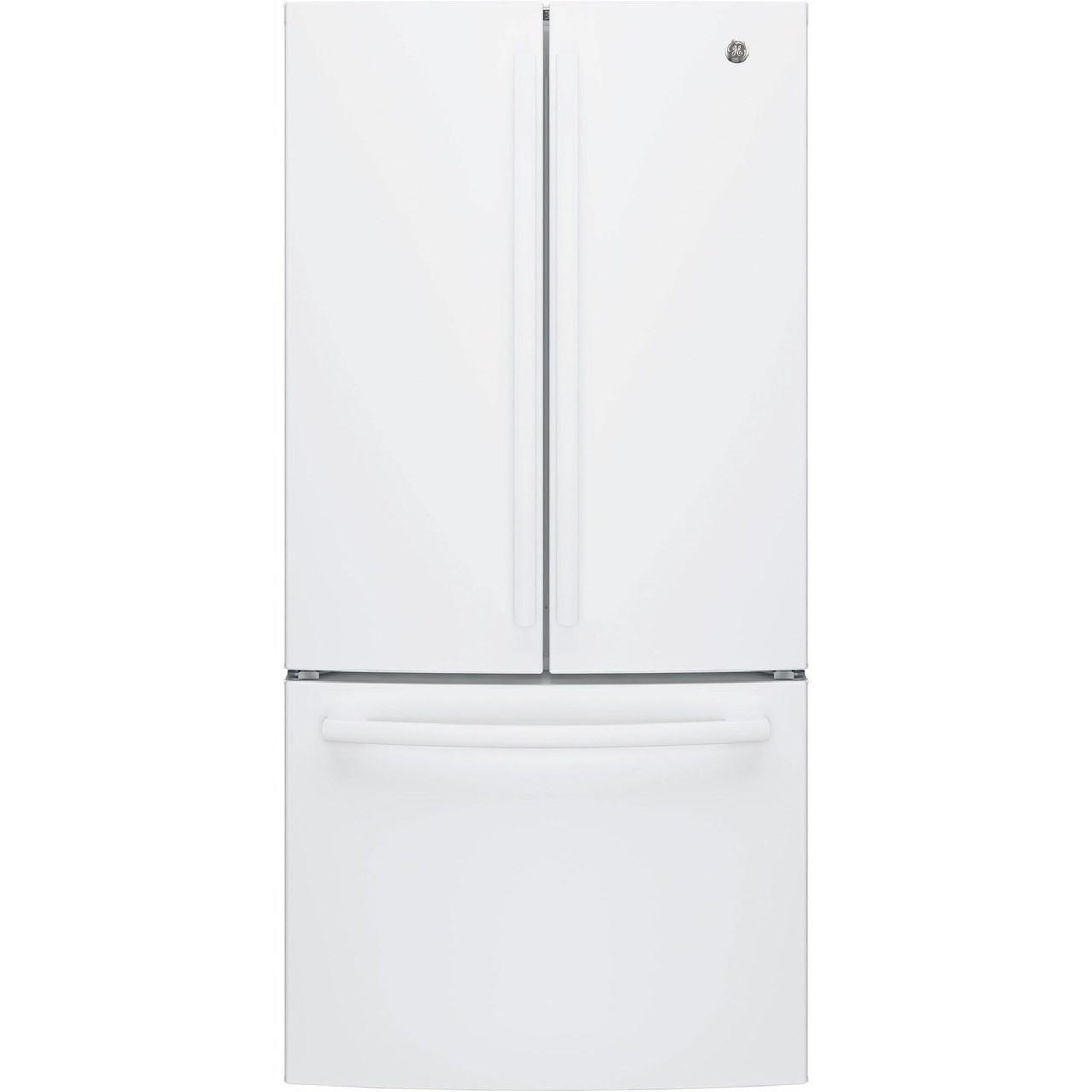 GE Appliances GWE23GYNFS GE® ENERGY STAR® 23.1 Cu. Ft. Counter-Depth  French-Door Refrigerator, Furniture and ApplianceMart