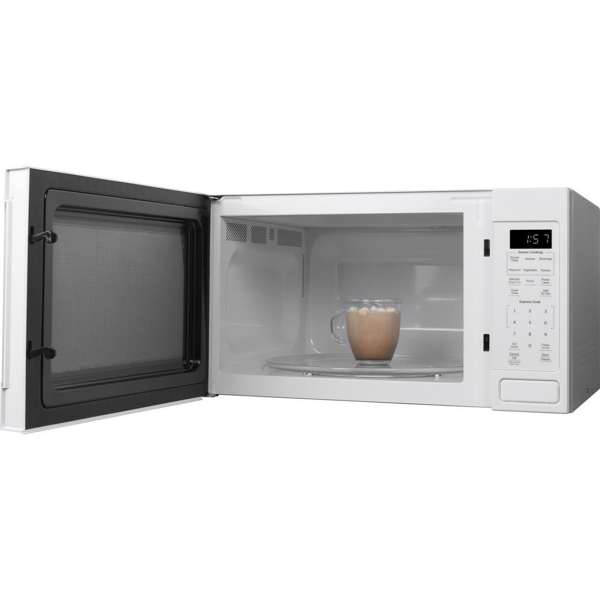 GE 1.1 Cu. ft. Black Countertop Microwave JES1145DMBB