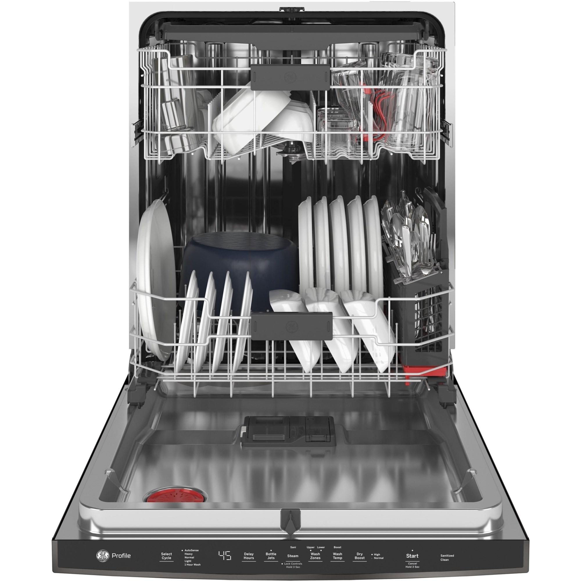 GE Appliances 24 Double Drawer Dishwasher in Stainless Steel