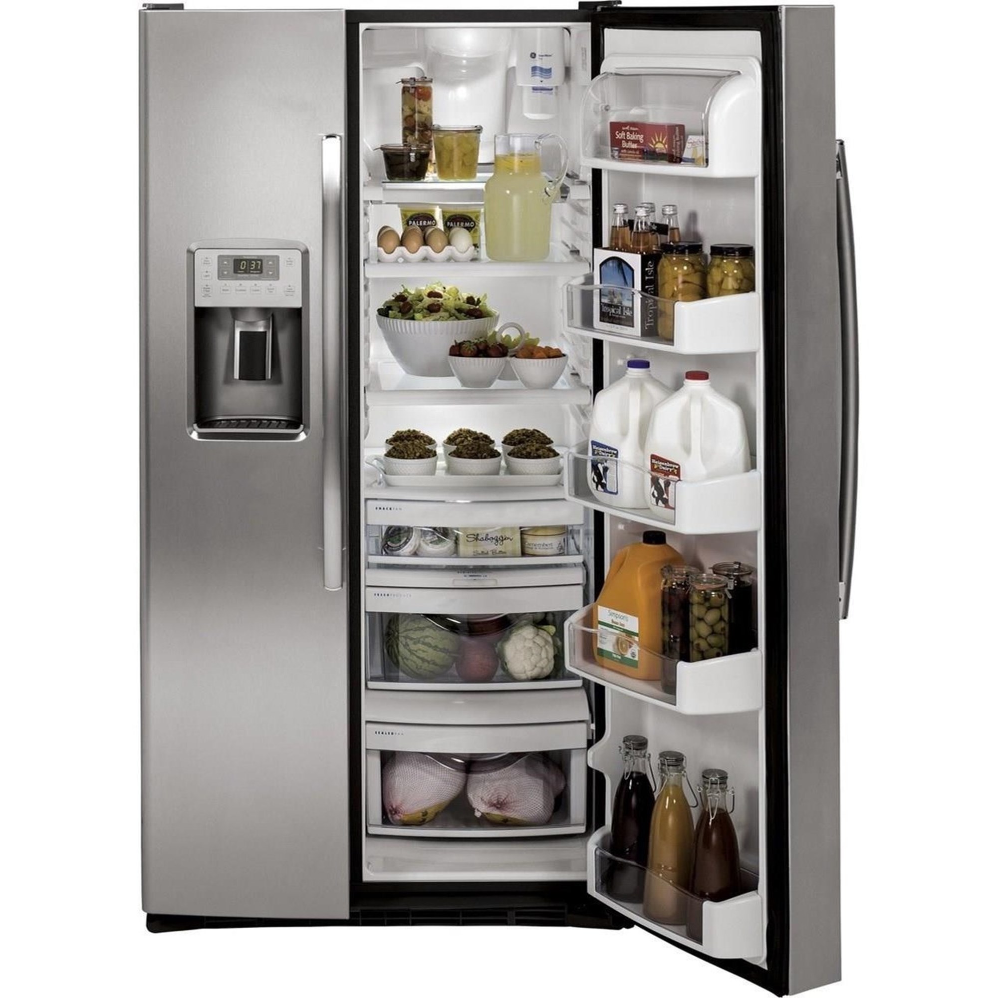 PSB48YSNSS GE Profile Series 48 Smart Built-In Side-by-Side Refrigerator  with Dispenser - Stainless Steel