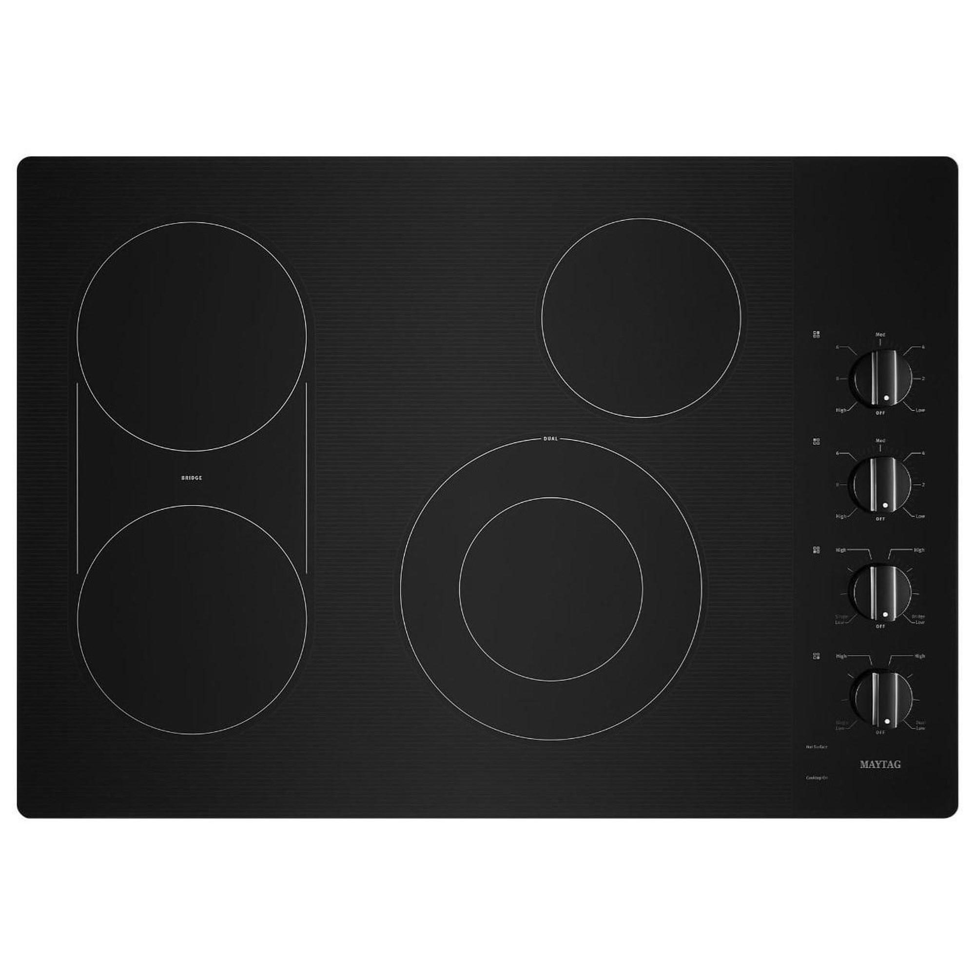 Maytag MEC8830HB 30-Inch Electric Cooktop with Reversible Grill and Griddle, Furniture and ApplianceMart