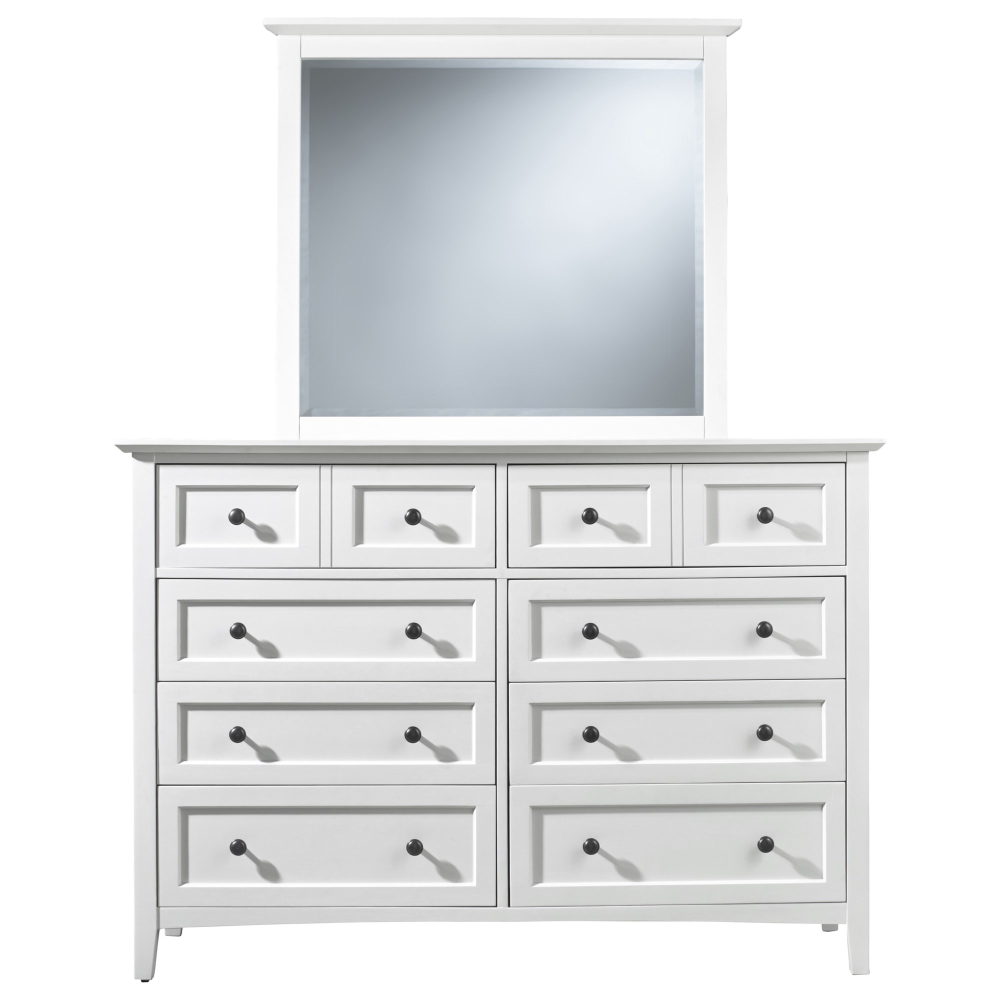 Modus International Paragon 4NA482 Shaker Style 8-Drawer Dresser Made from  Solid Mahogany, A1 Furniture & Mattress