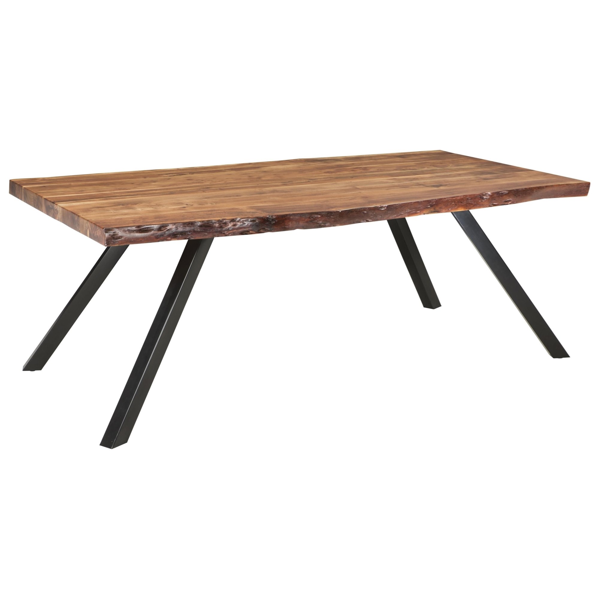 Modus International Kentfield 8ZU562 Wood and Metal Round Dining Table in  Black Drift Oak and Brass, Reeds Furniture