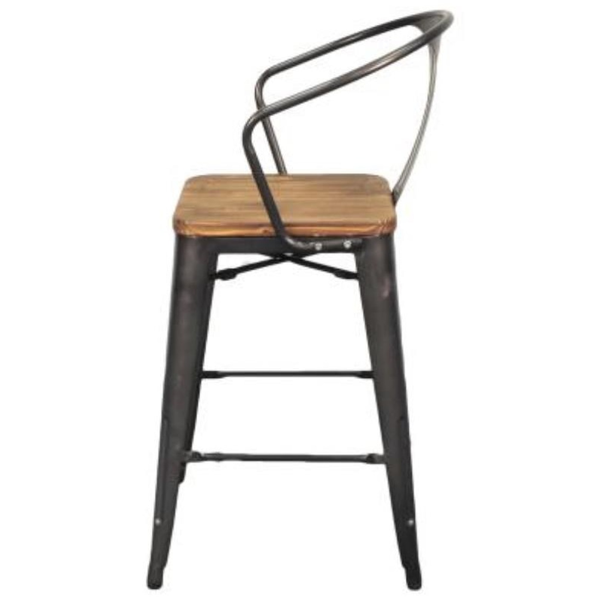 Happy Chair Metropolis 938541-GM Metropolis Metal Counter Stool 