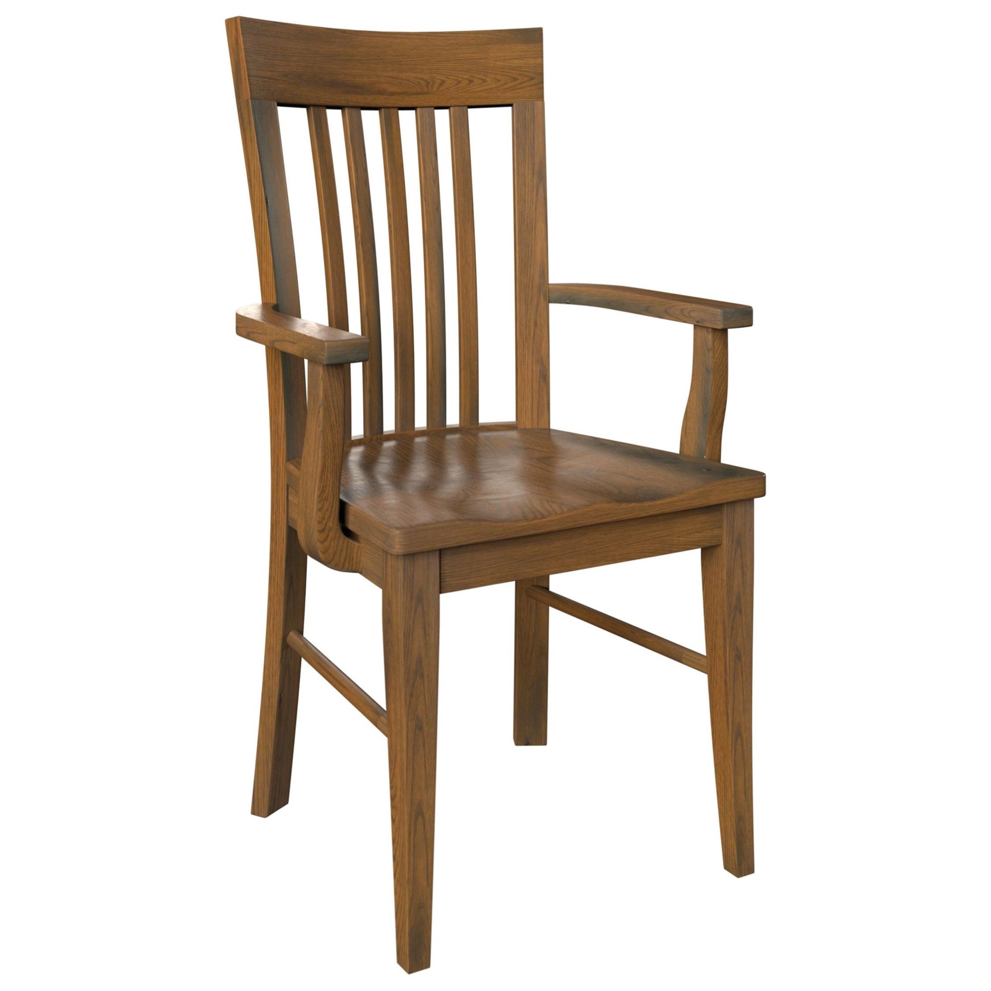 Dining Chair, Wood Cushion Chair, Rustic Chair, Solid Wood and Leather Chair,  Oak Chair, Wooden Chair. 