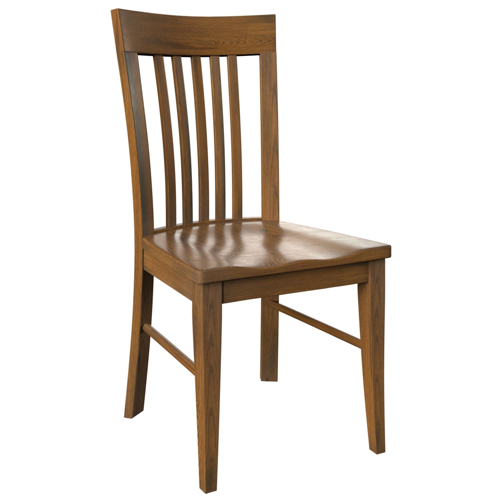 Wengerd Wood Products Mentor-Slat Mentor-Slat-SC Customizable Solid Wood Dining  Side Chair, Wayside Furniture & Mattress