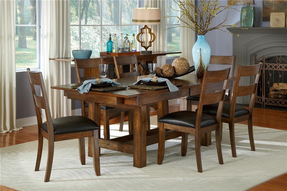 AAmerica Mariposa MRPRW608T BCHAIR 5Pc Table and Chair Set Wayside Furniture Mattress Dining 5 Piece Sets
