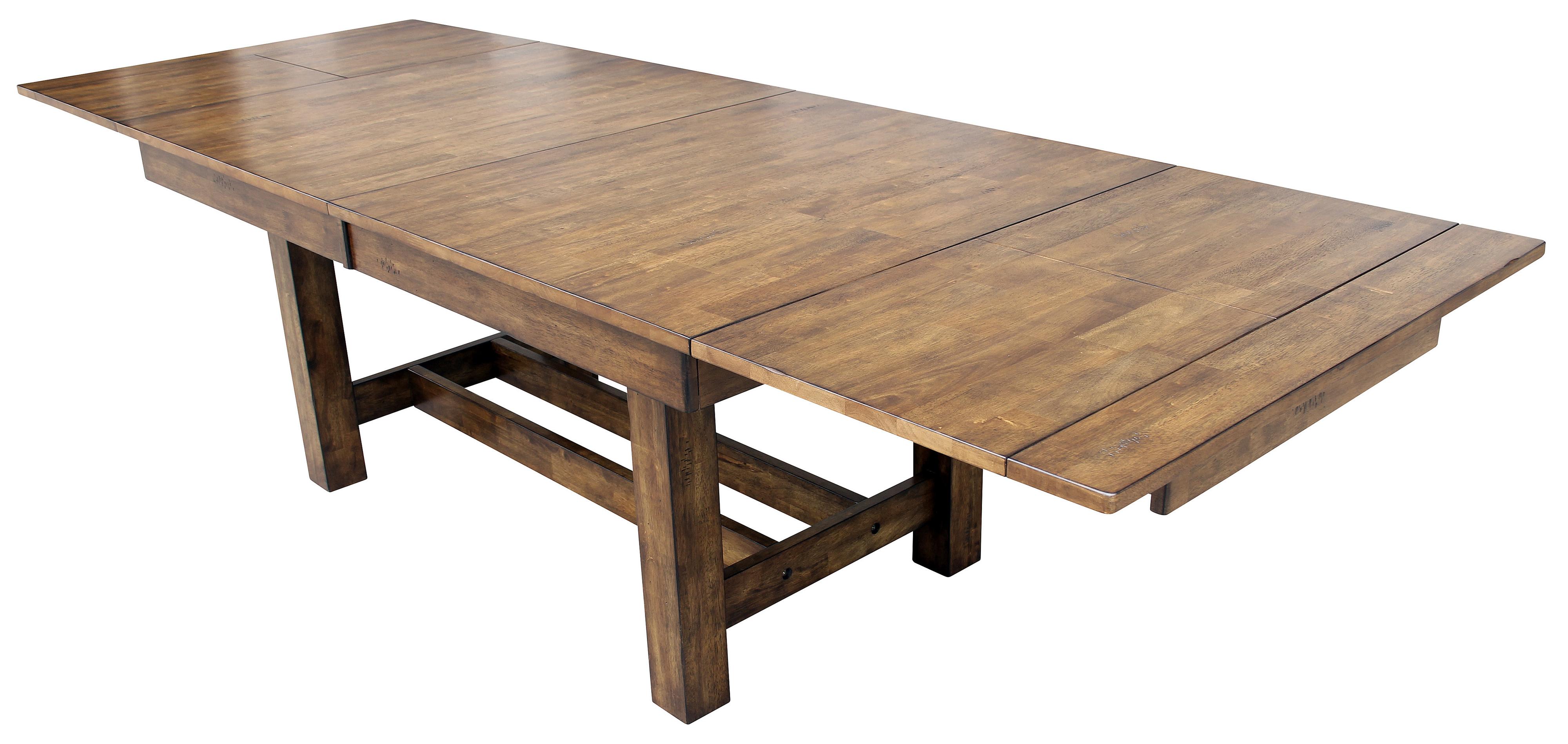 AAmerica Mariposa MRPRW6080 Trestle Table with 3 Butterfly Storage