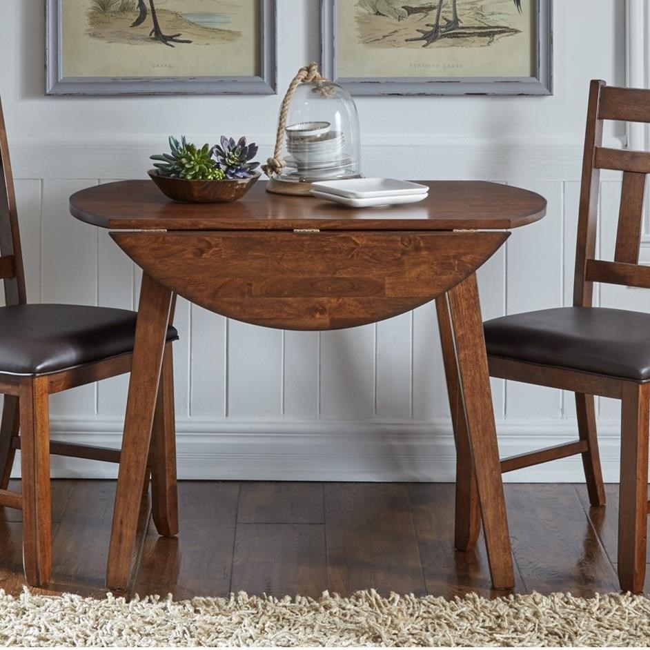 AAmerica Mason MASMA6100 Round Drop Leaf Dining Table Turk