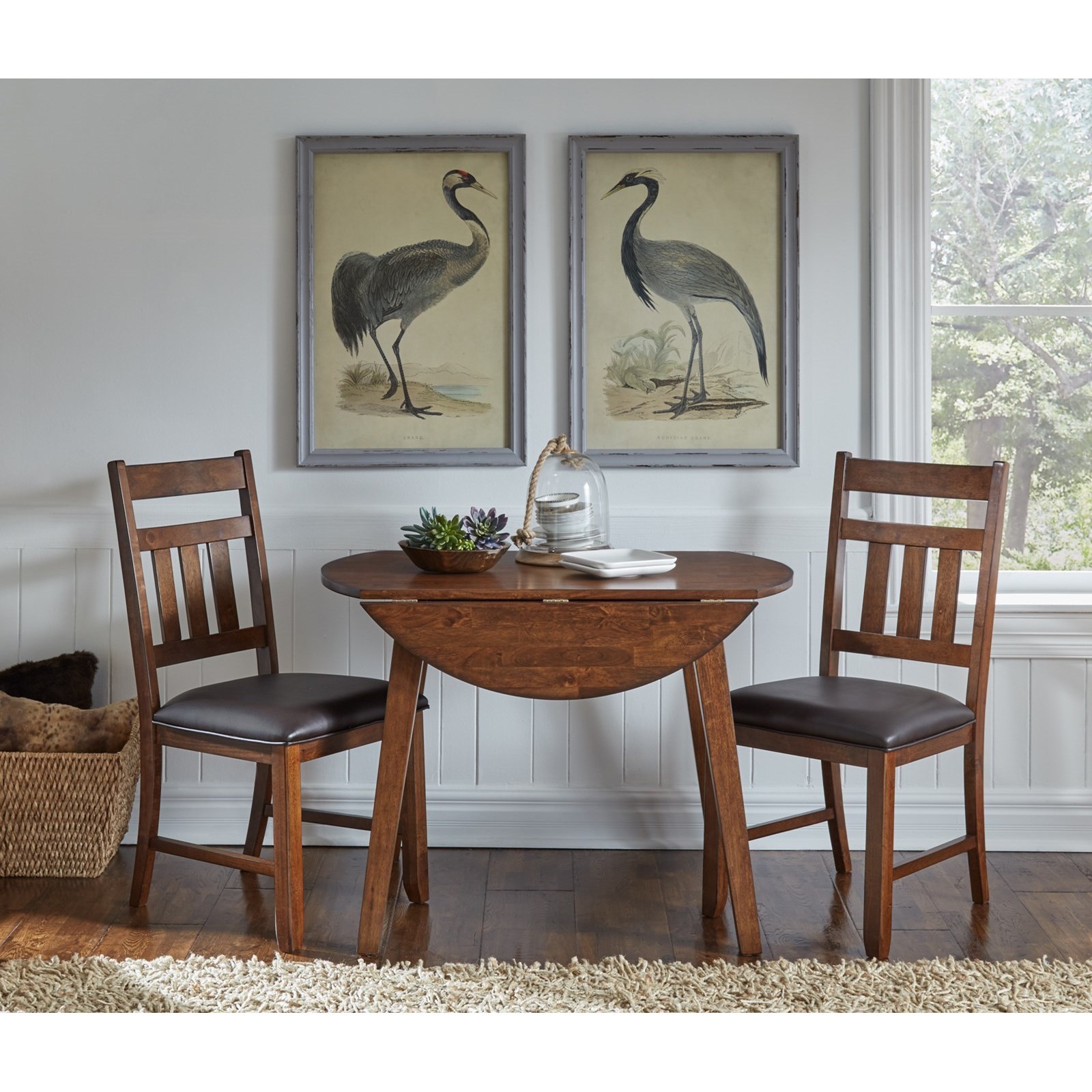 Round drop leaf dining table set cheap