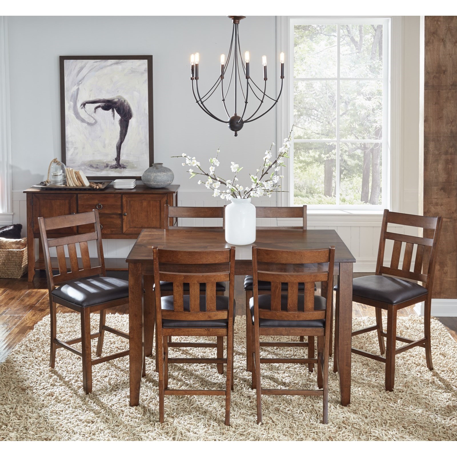 Square counter height table with leaf deals