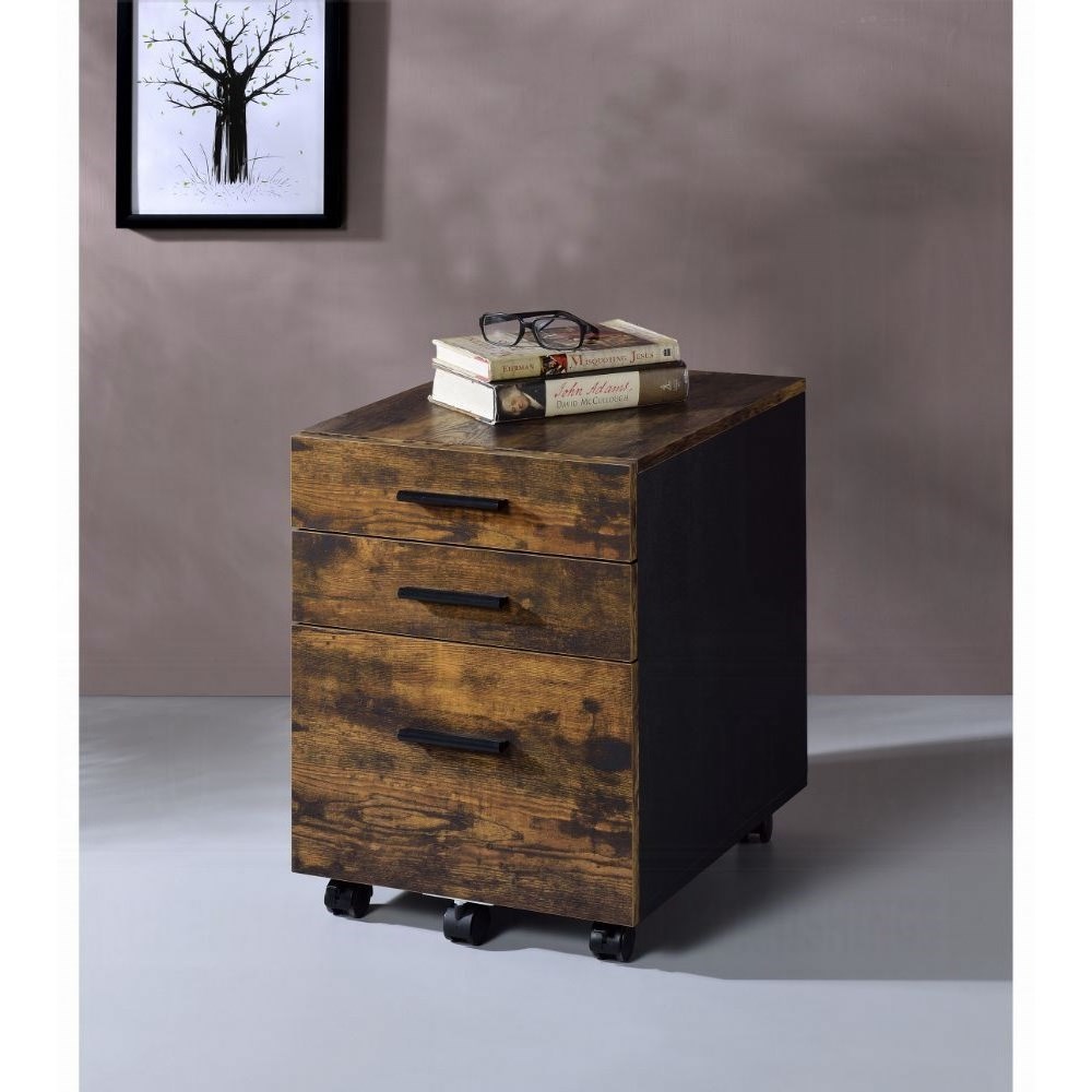 Rustic lateral shop file cabinet