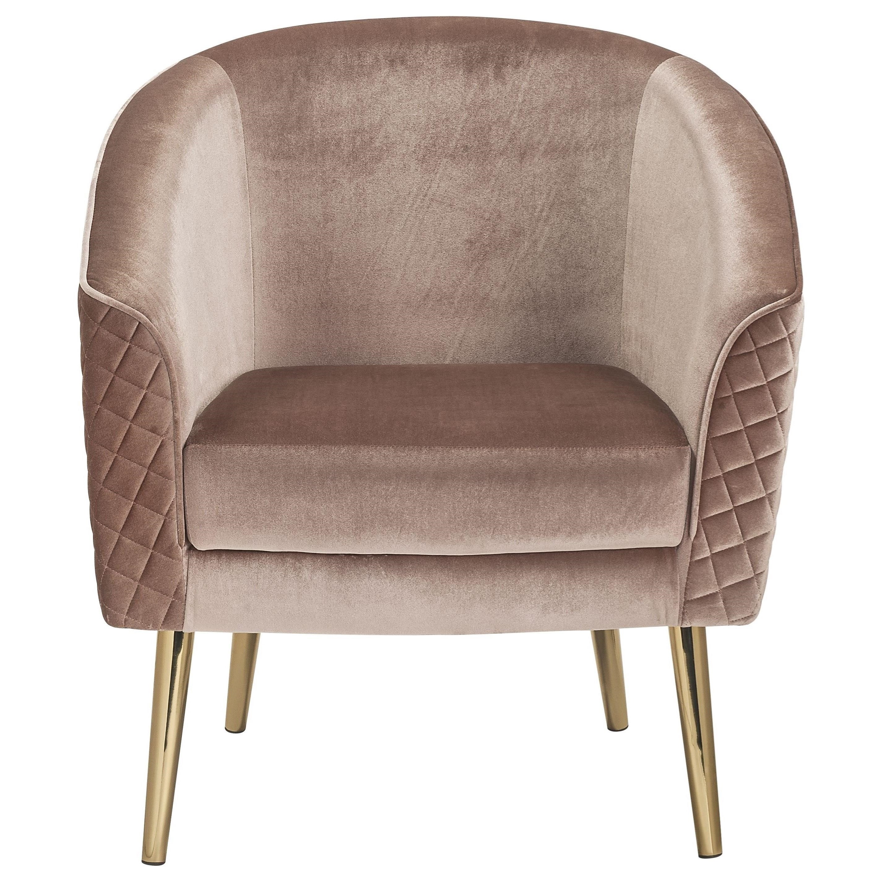 Quilted shop velvet chair