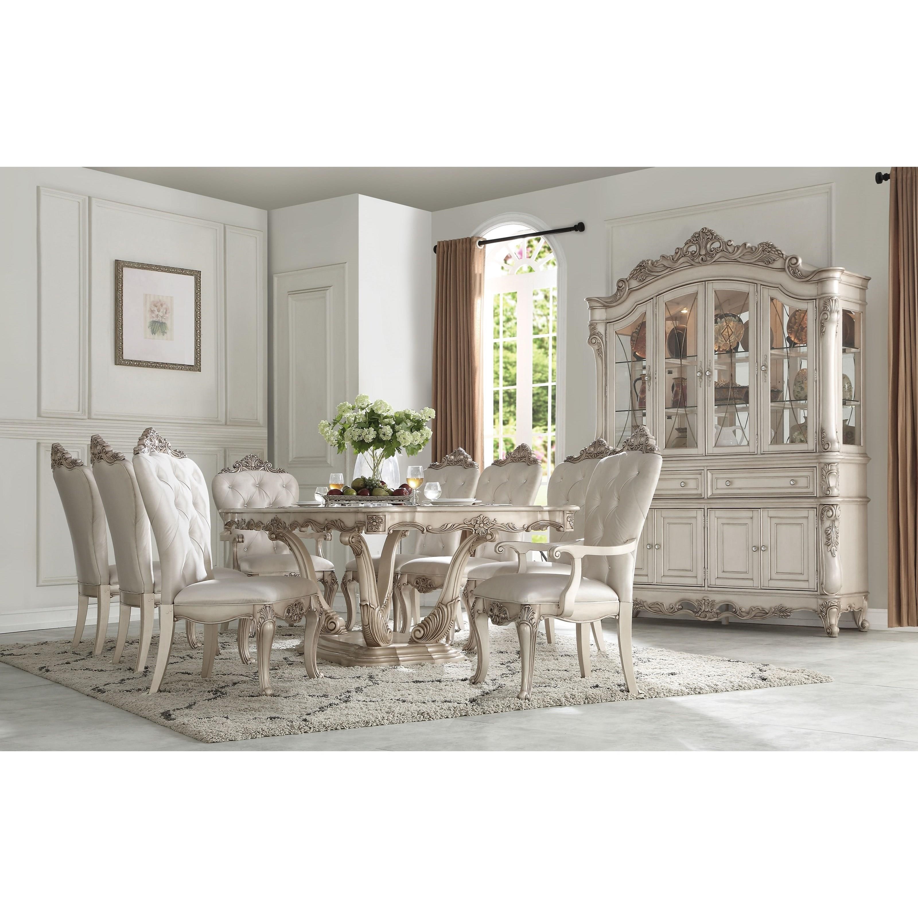 Acme Furniture Gorsedd 67445B Traditional Antique White 4 Door