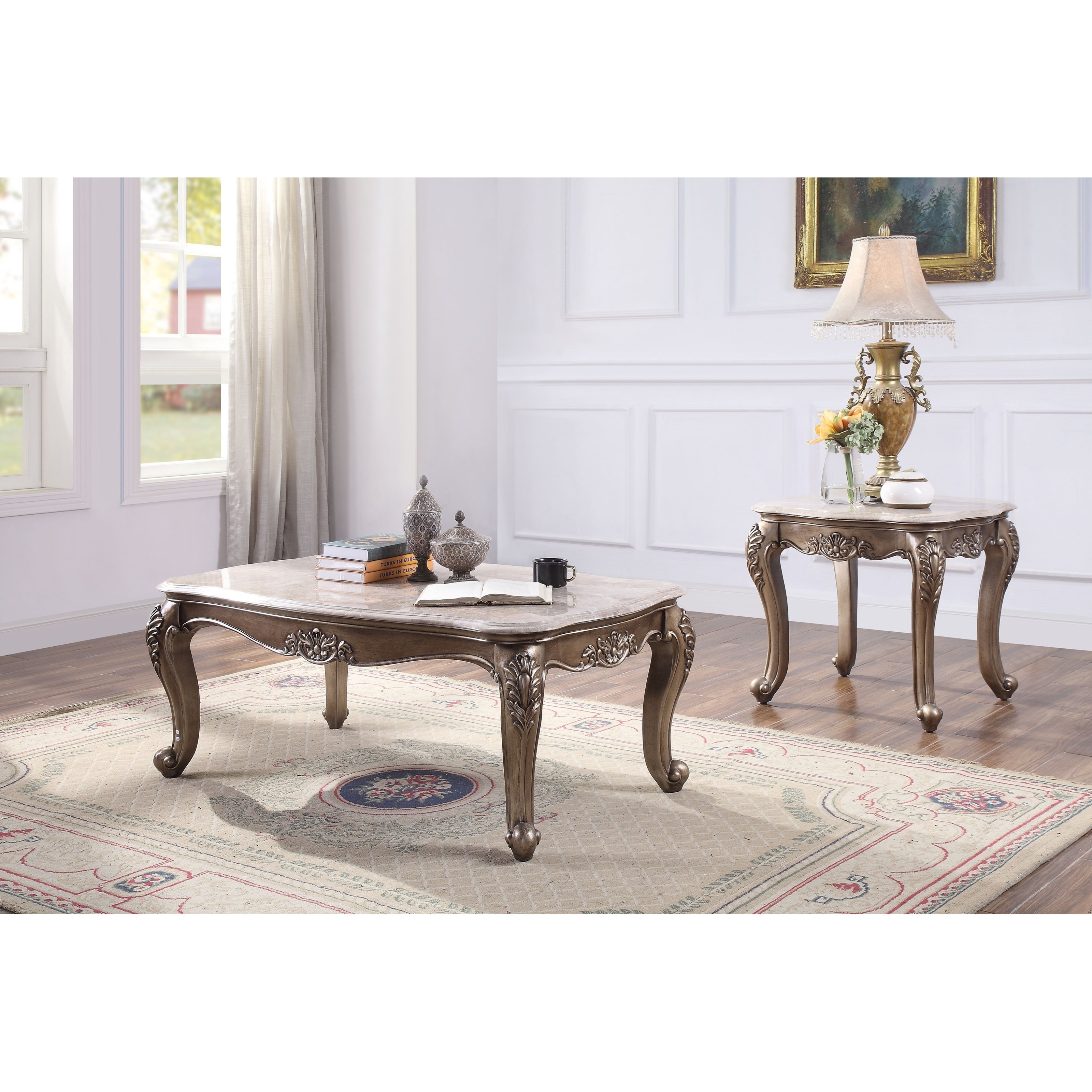 Value city sale marble coffee table