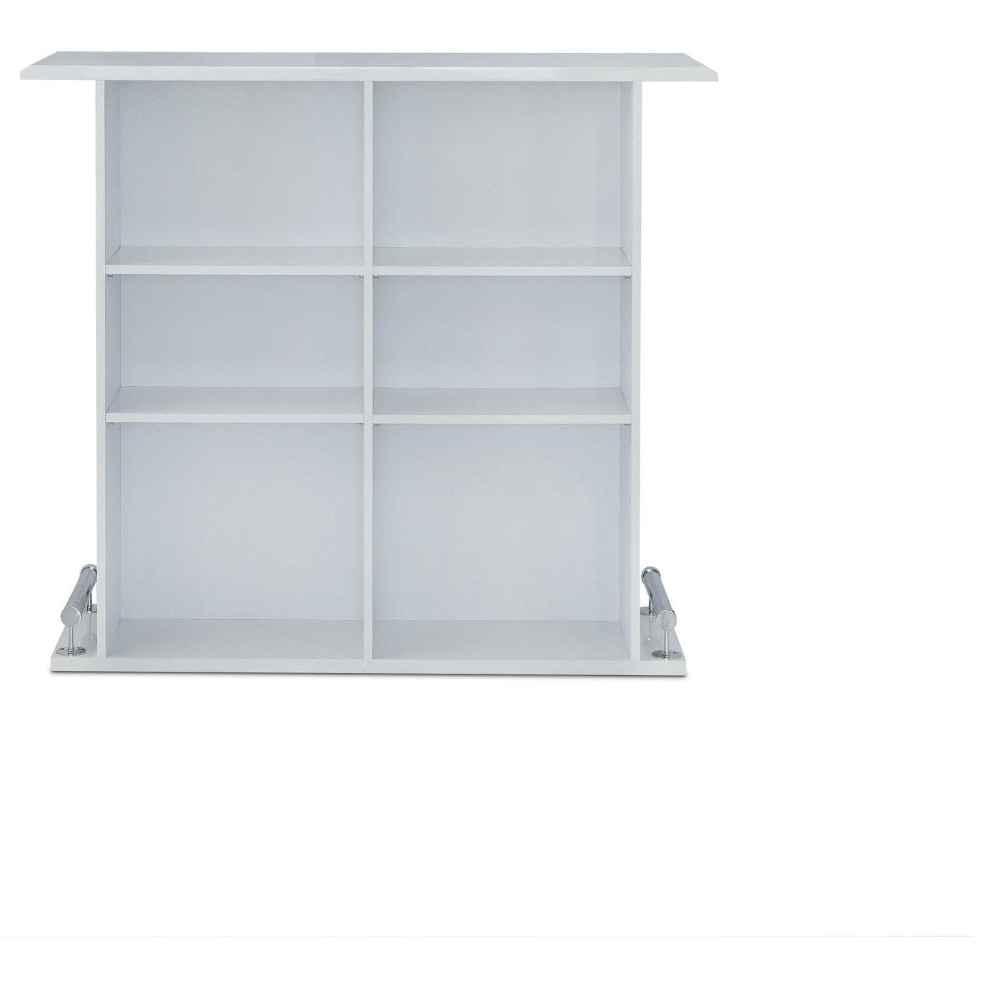 Acme Furniture Kite 72580 Contemporary White Bar Table with Metal