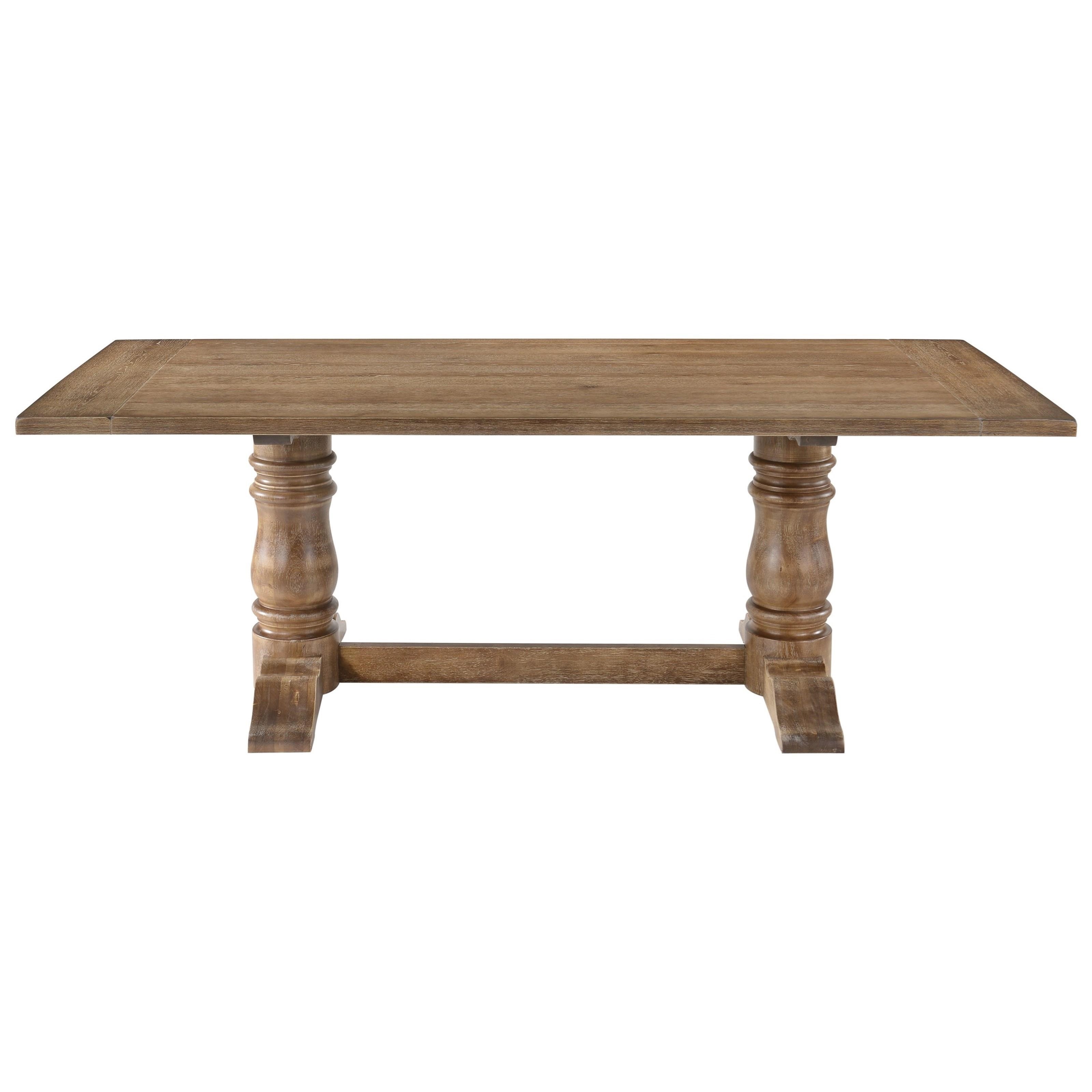 Acme leventis clearance dining table weathered
