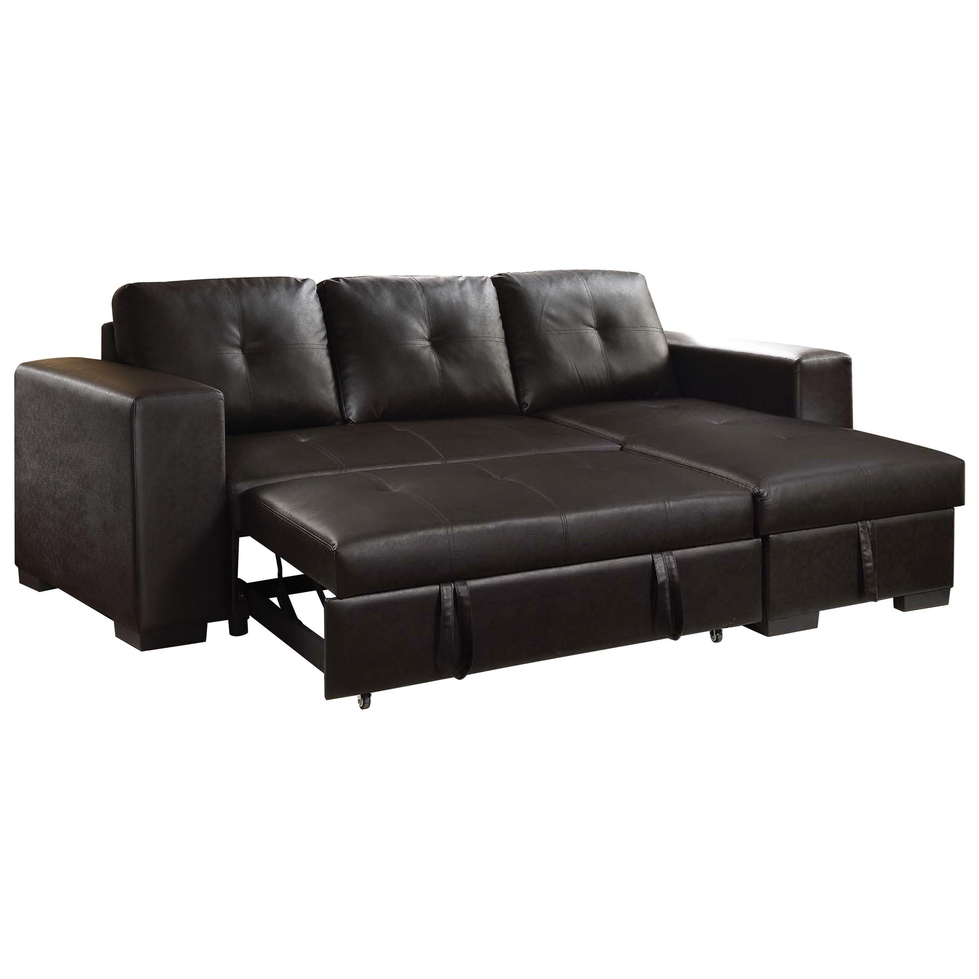Acme lloyd sectional shop sofa with sleeper
