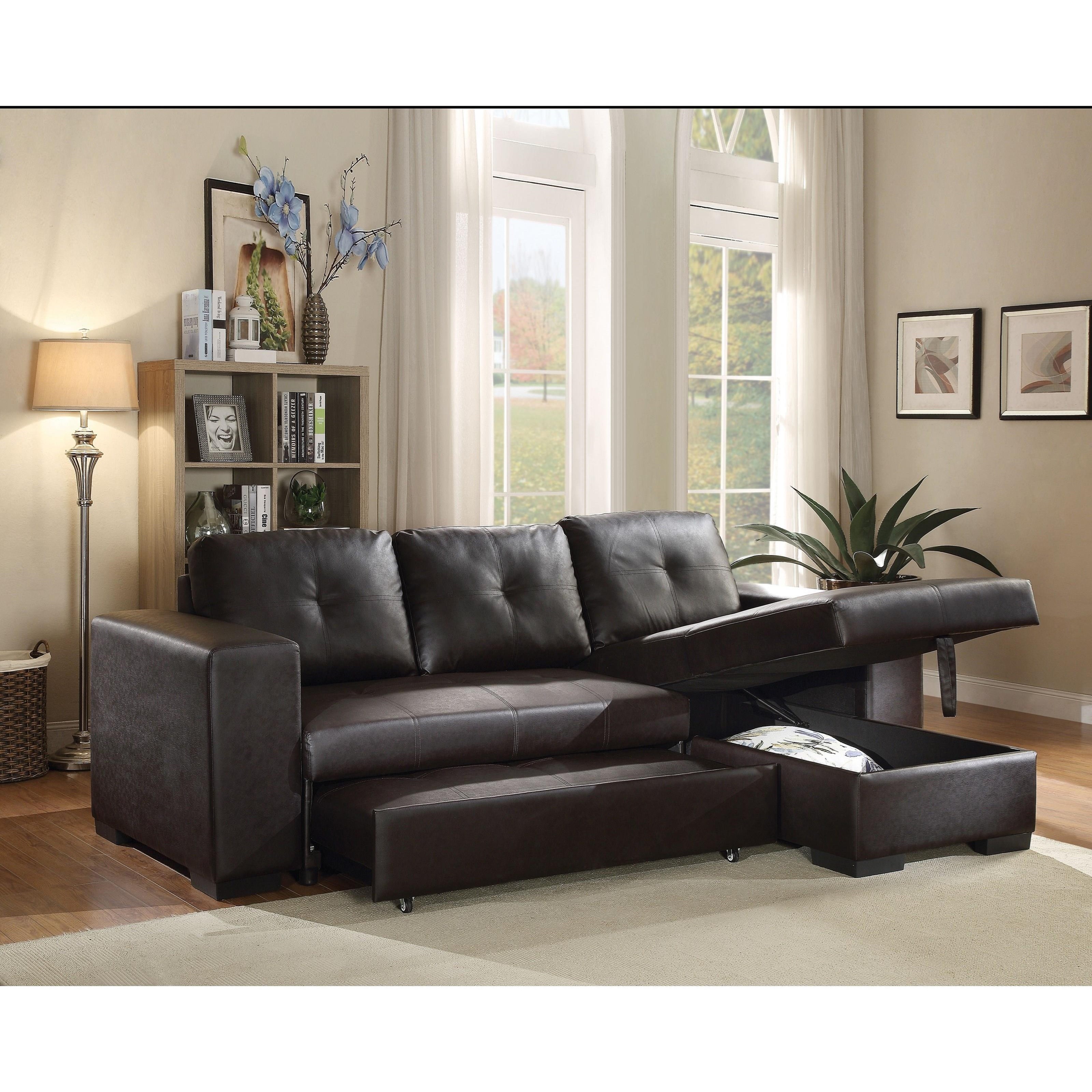 Acme lloyd sectional shop sofa with sleeper