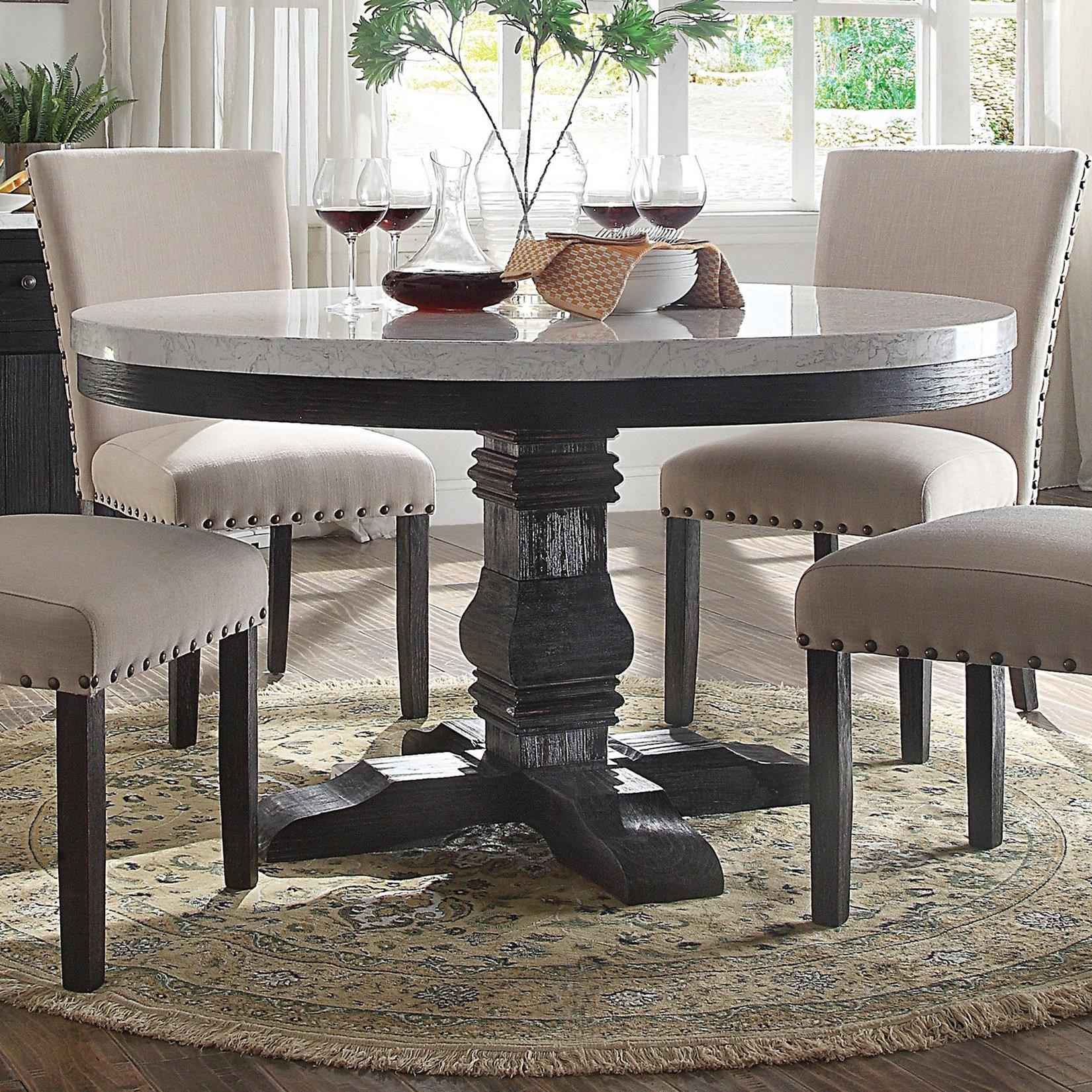 Nolan round pedestal dining cheap table