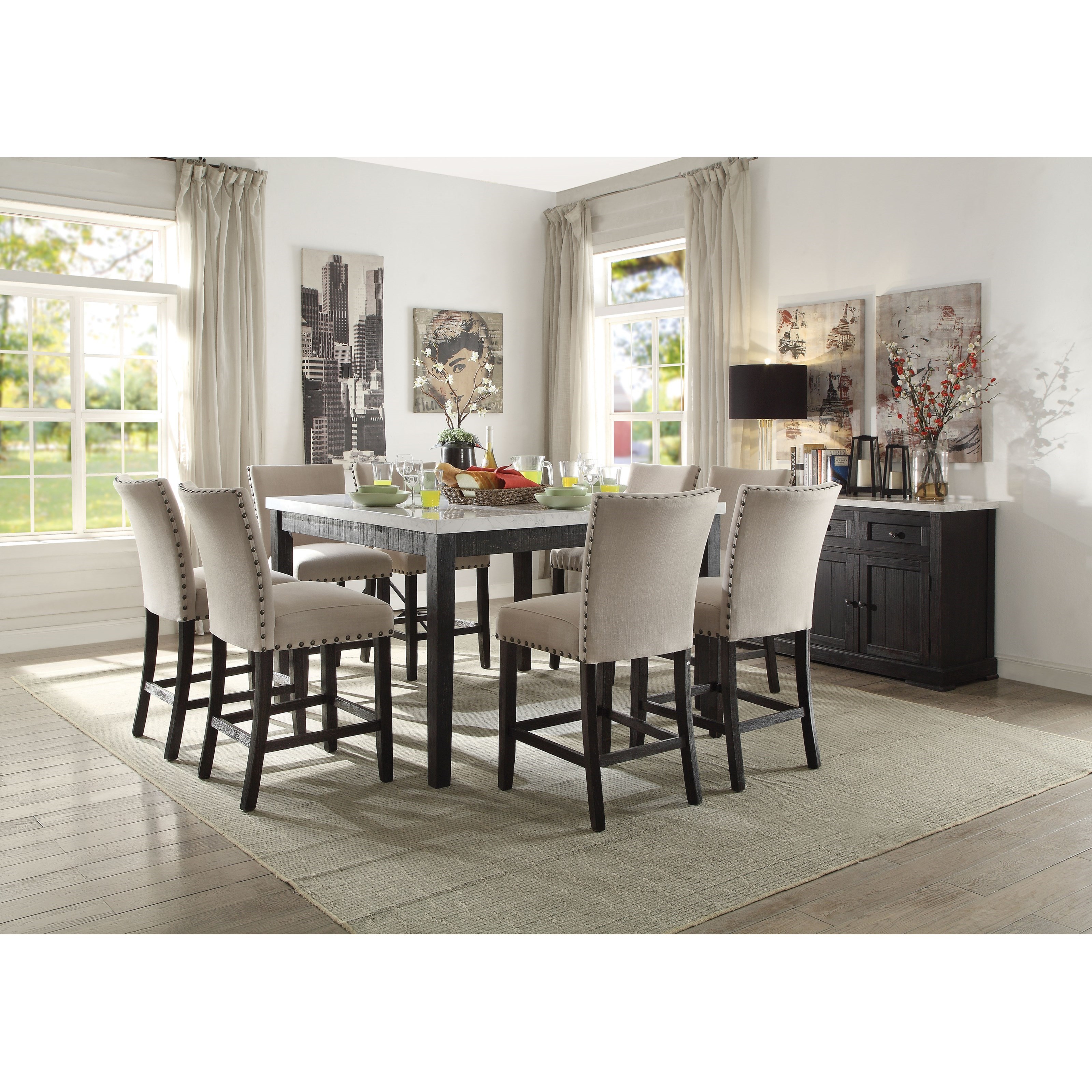 Acme Furniture Nolan 72857 Set of 2 Counter Height Chairs with