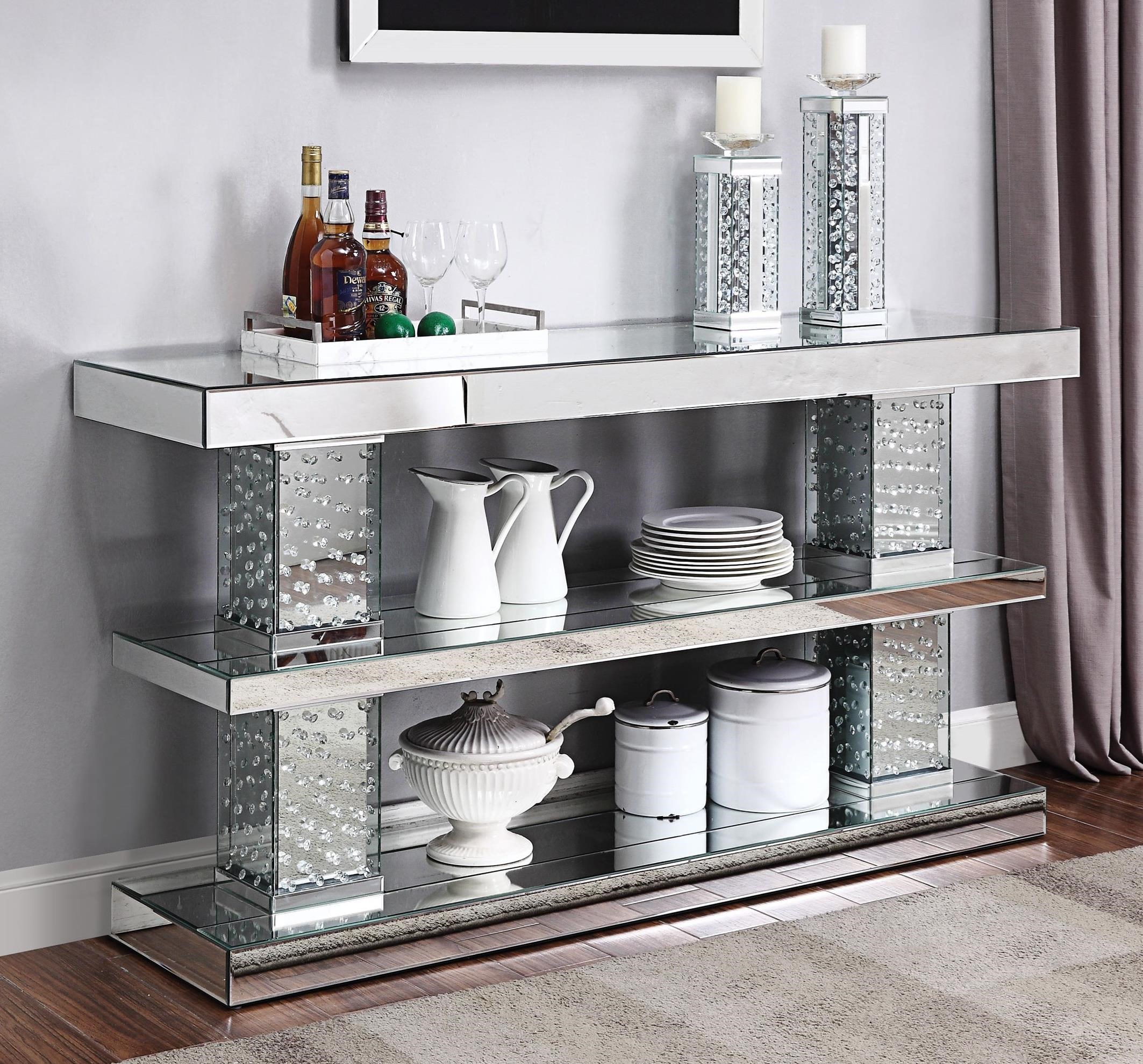 Glamorous shop console table