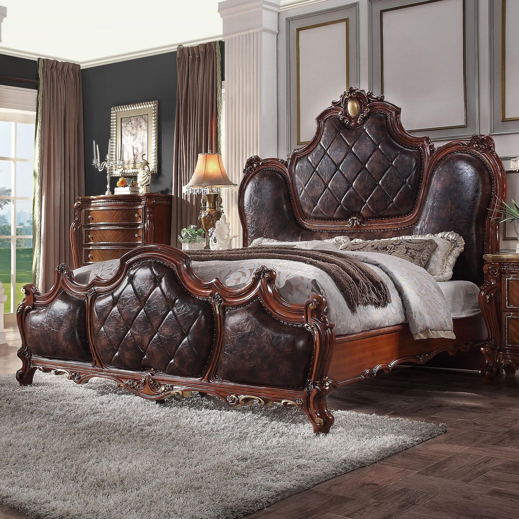 Traditional store king bed