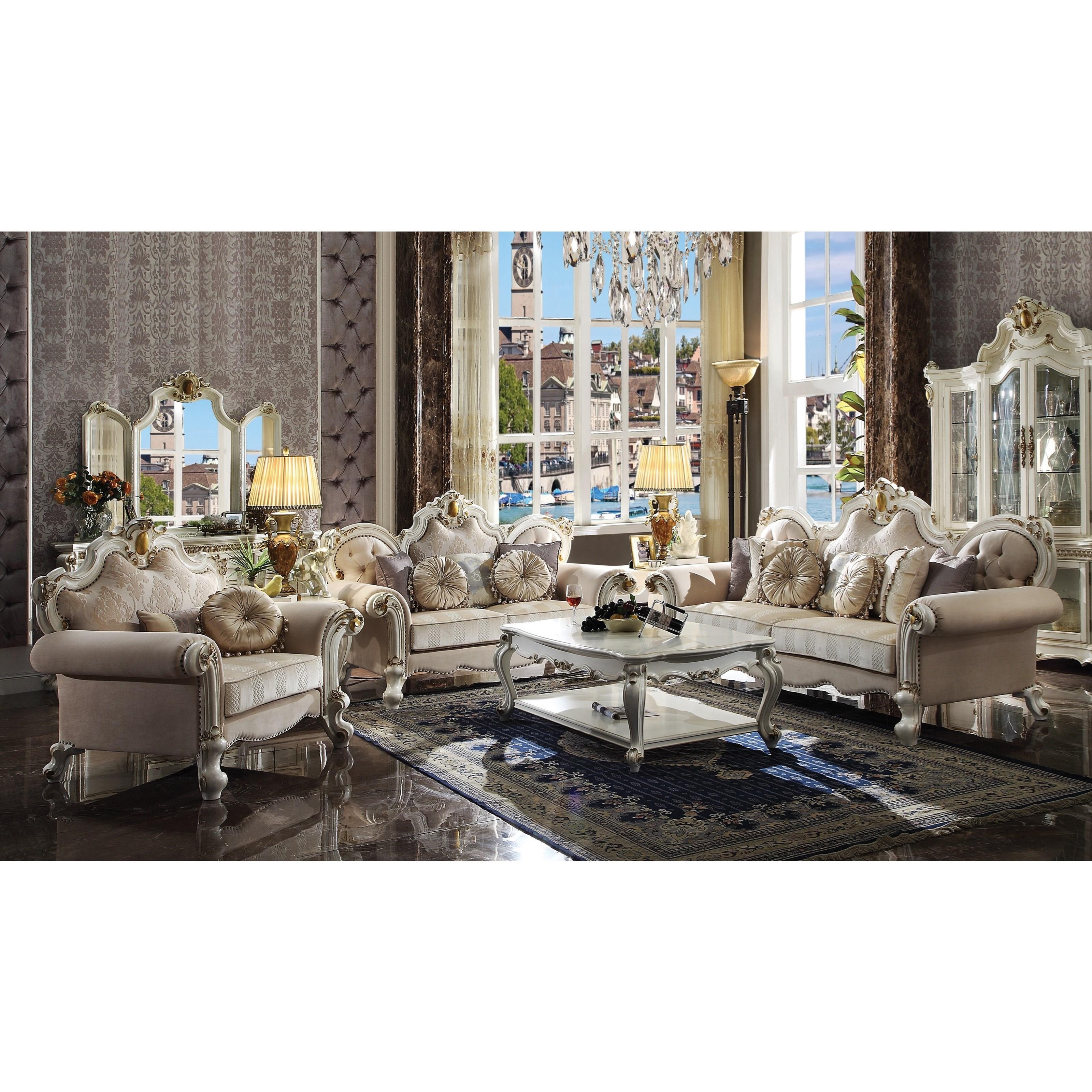Traditional store camelback sofas