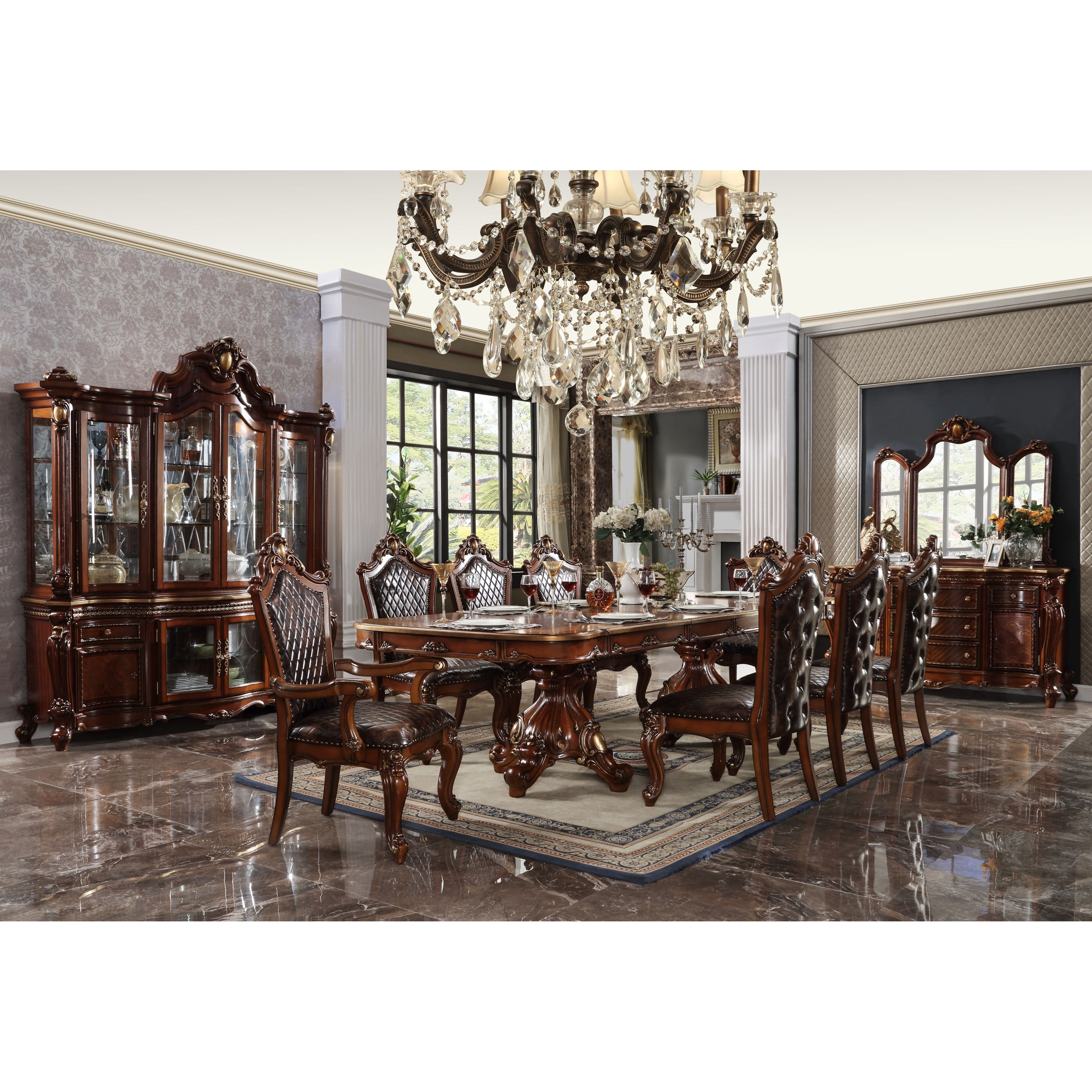 Picardy Buffet China Hutch