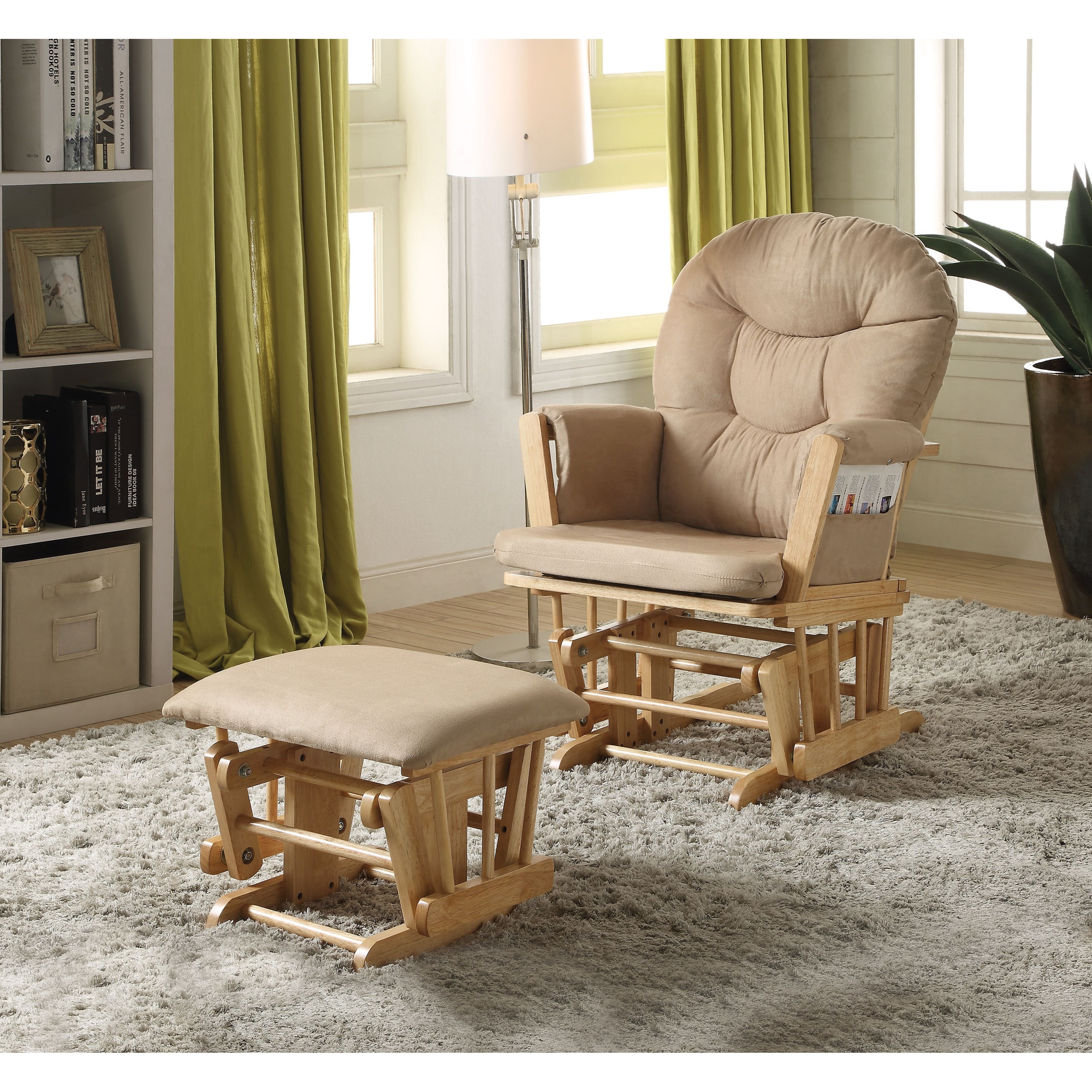 Nursing chair with ottoman shop