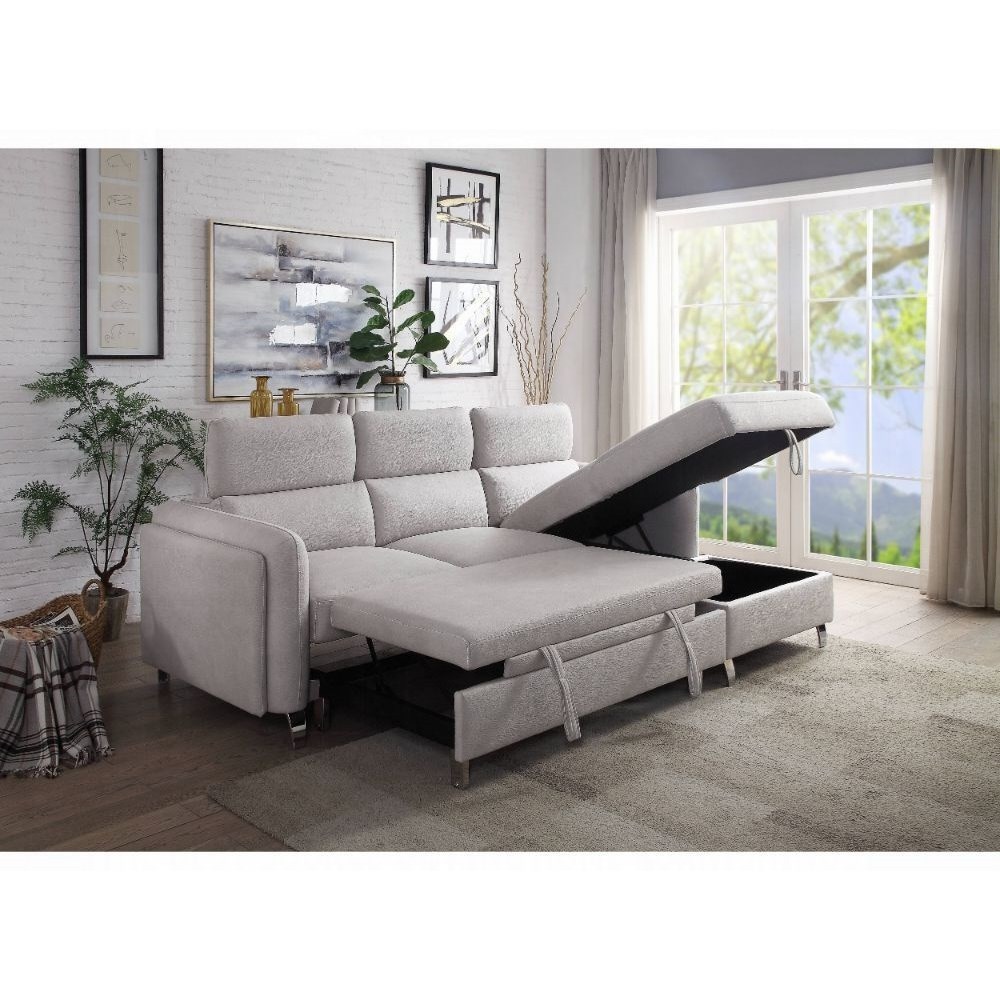 Acme Furniture Reyes 56040 Contemporary Sectional Sofa with