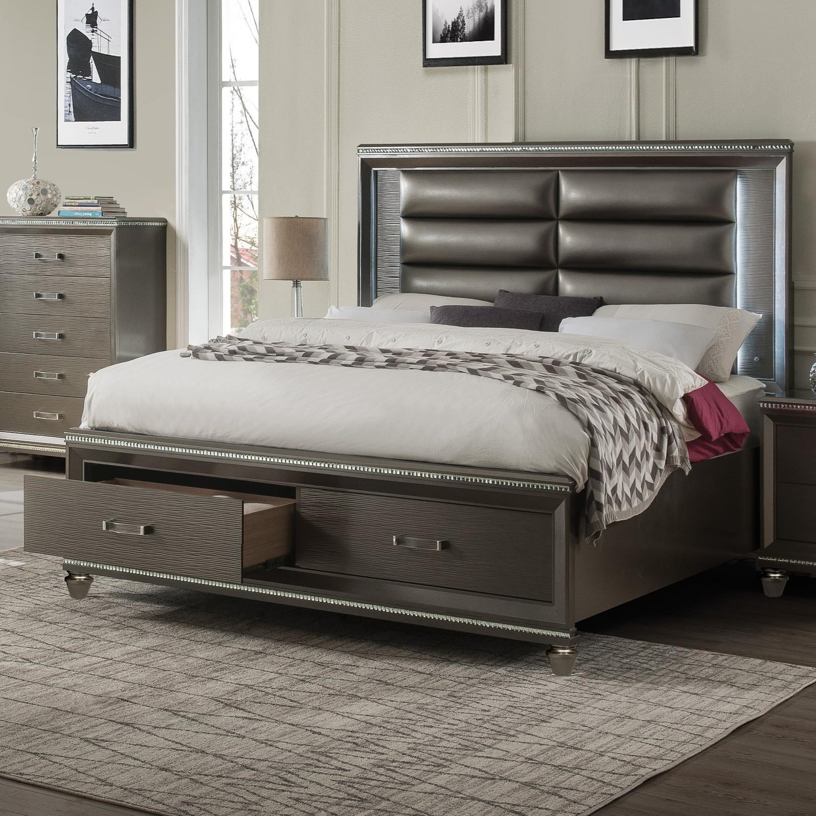 Glam king sale headboard