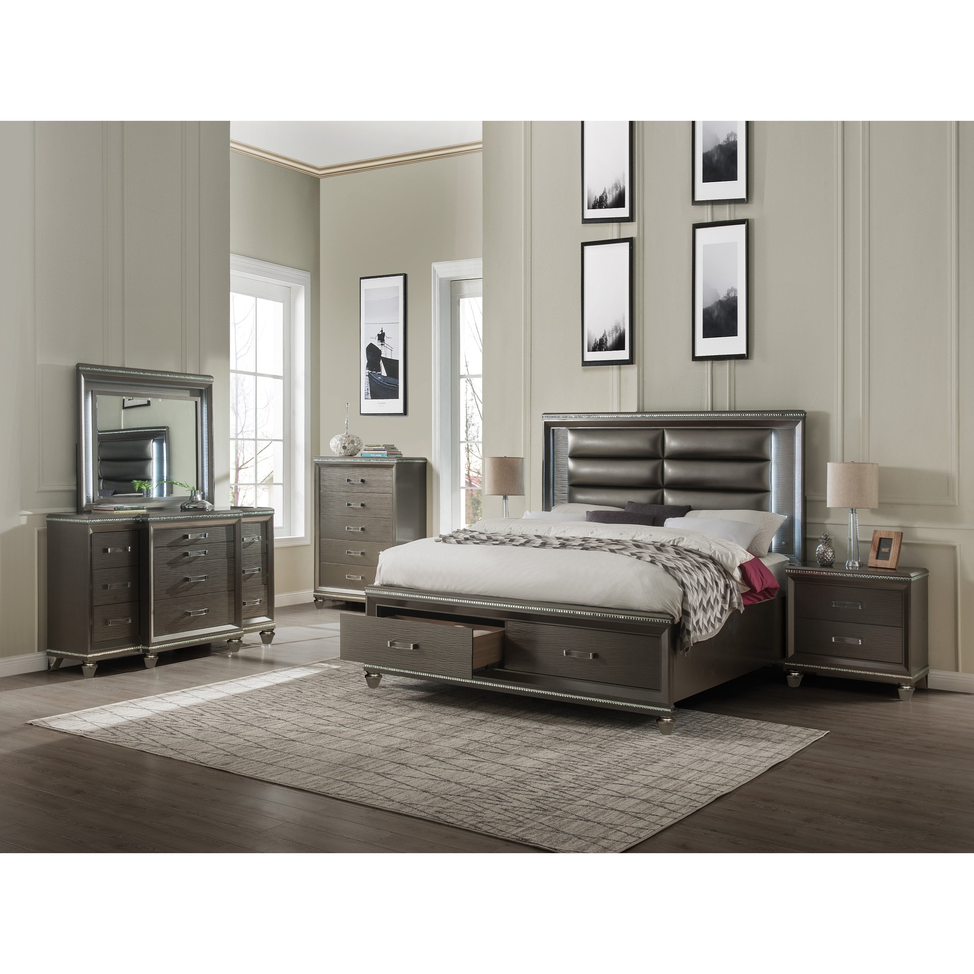 King glam hotsell bedroom sets
