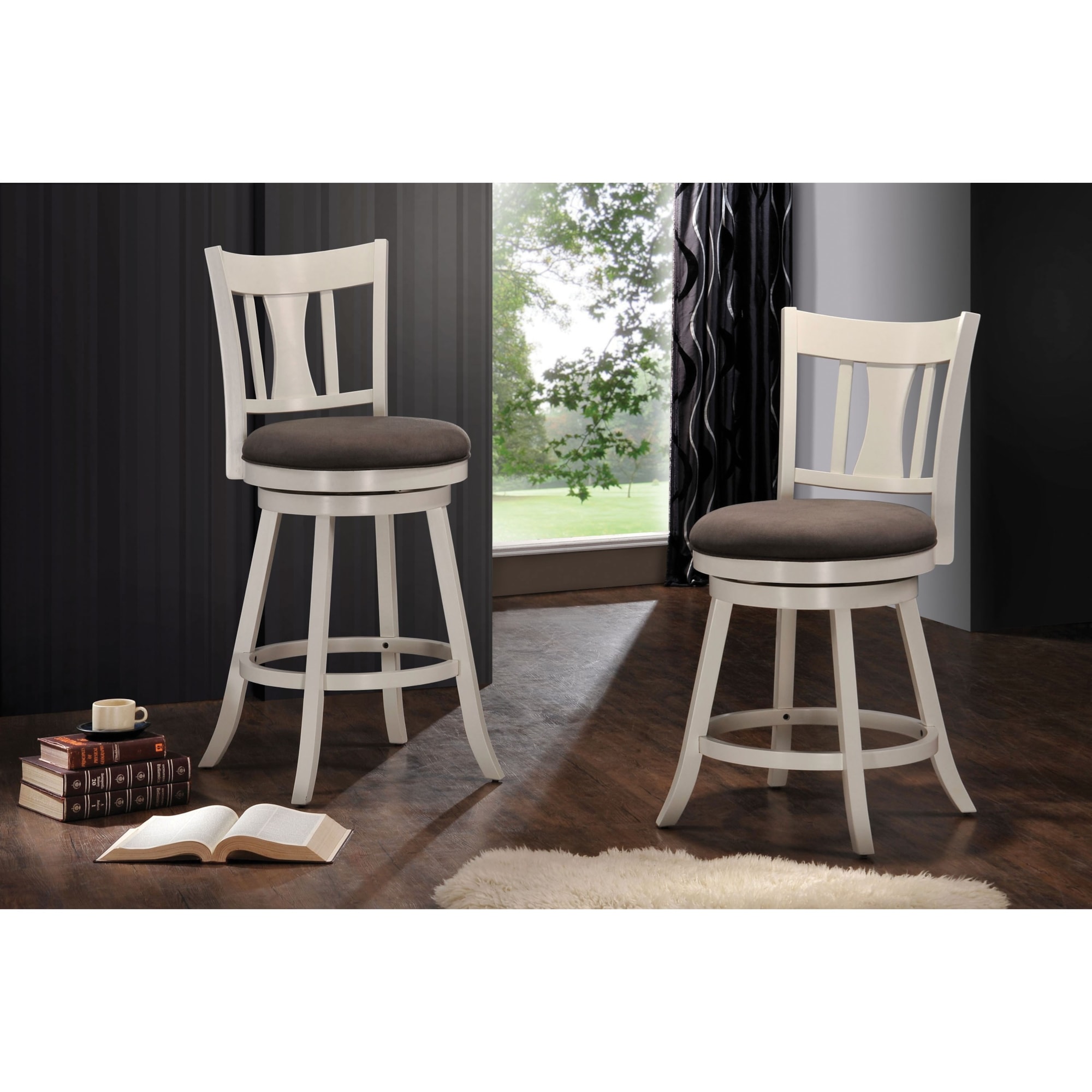 Acme Furniture Tabib 96214 Transitional Bar Chair with Upholstered