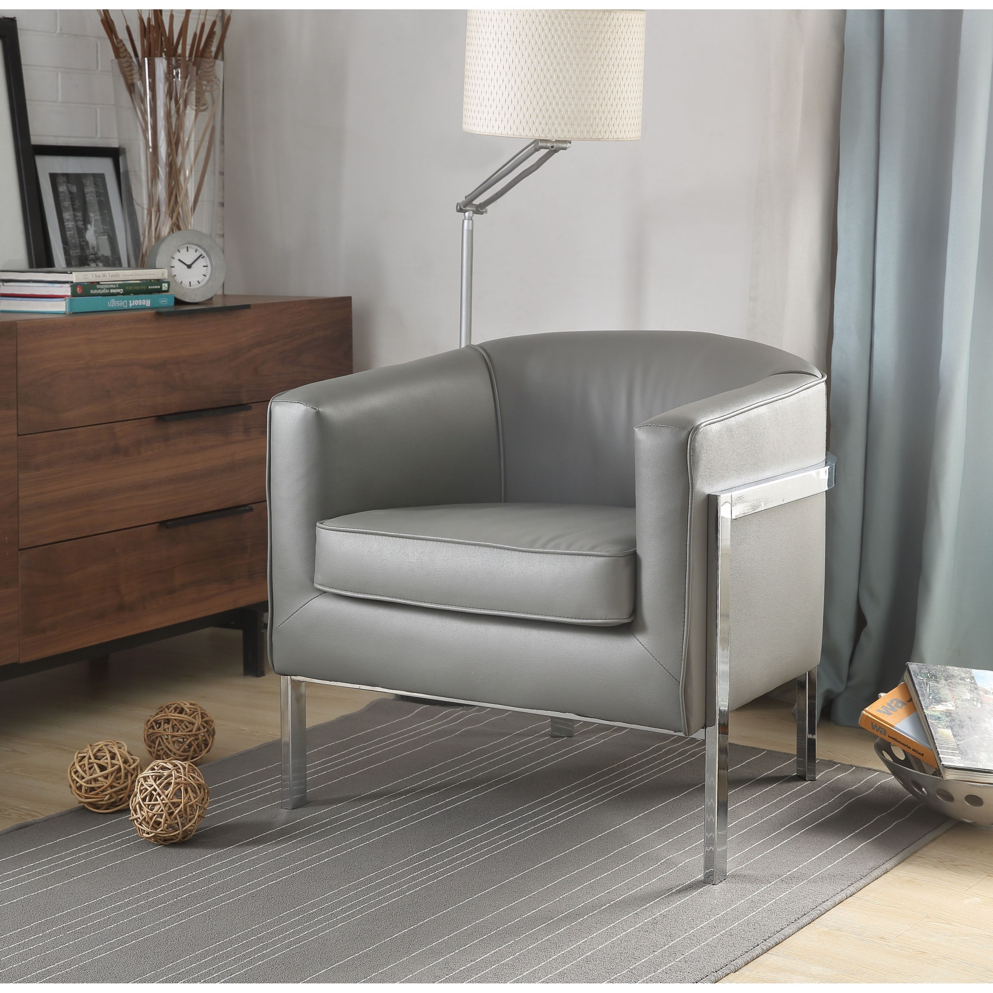 Acme Furniture Tiarnan 59811 Contemporary Accent Chair with Track