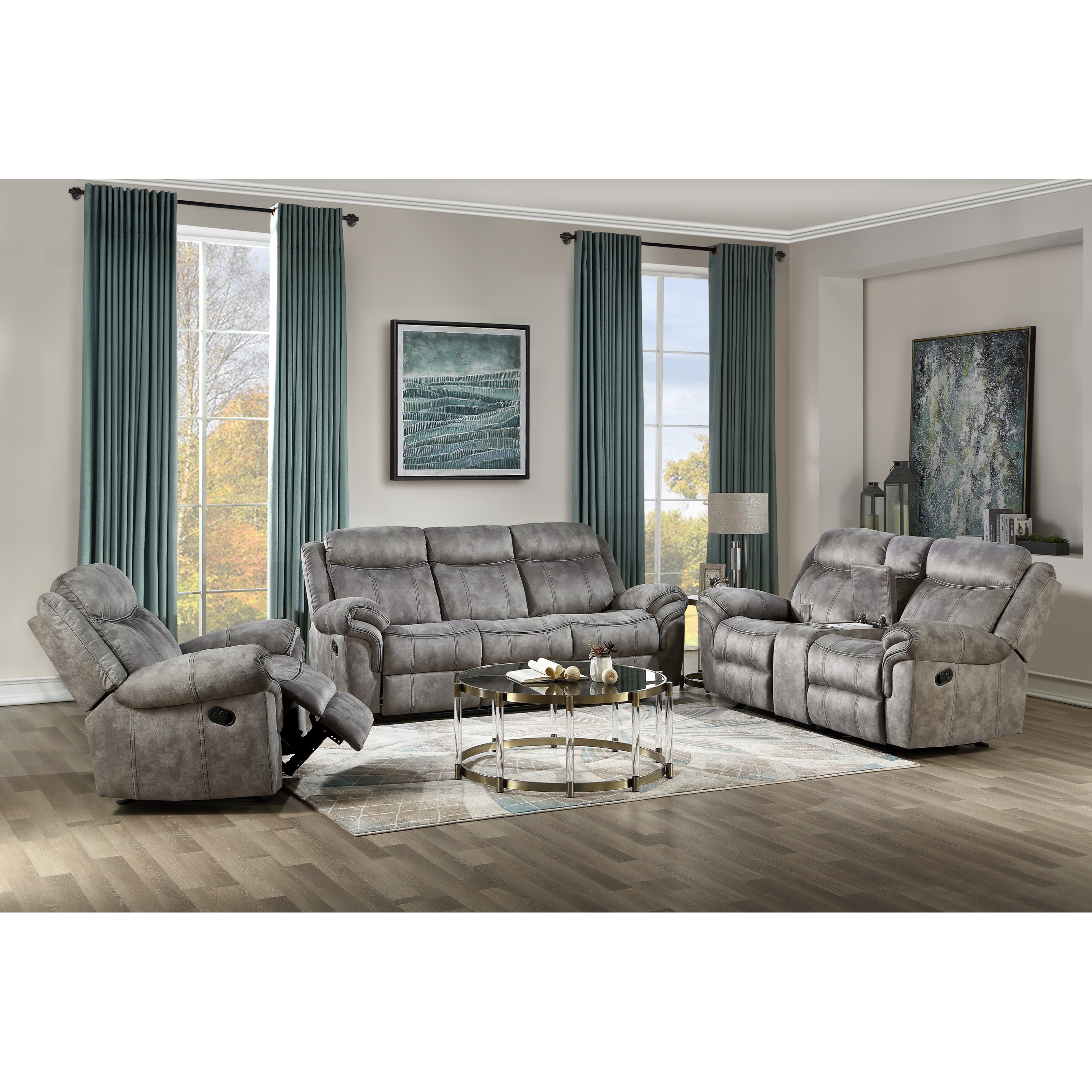 Acme Furniture Zubaida 55027 Casual Glider Recliner with