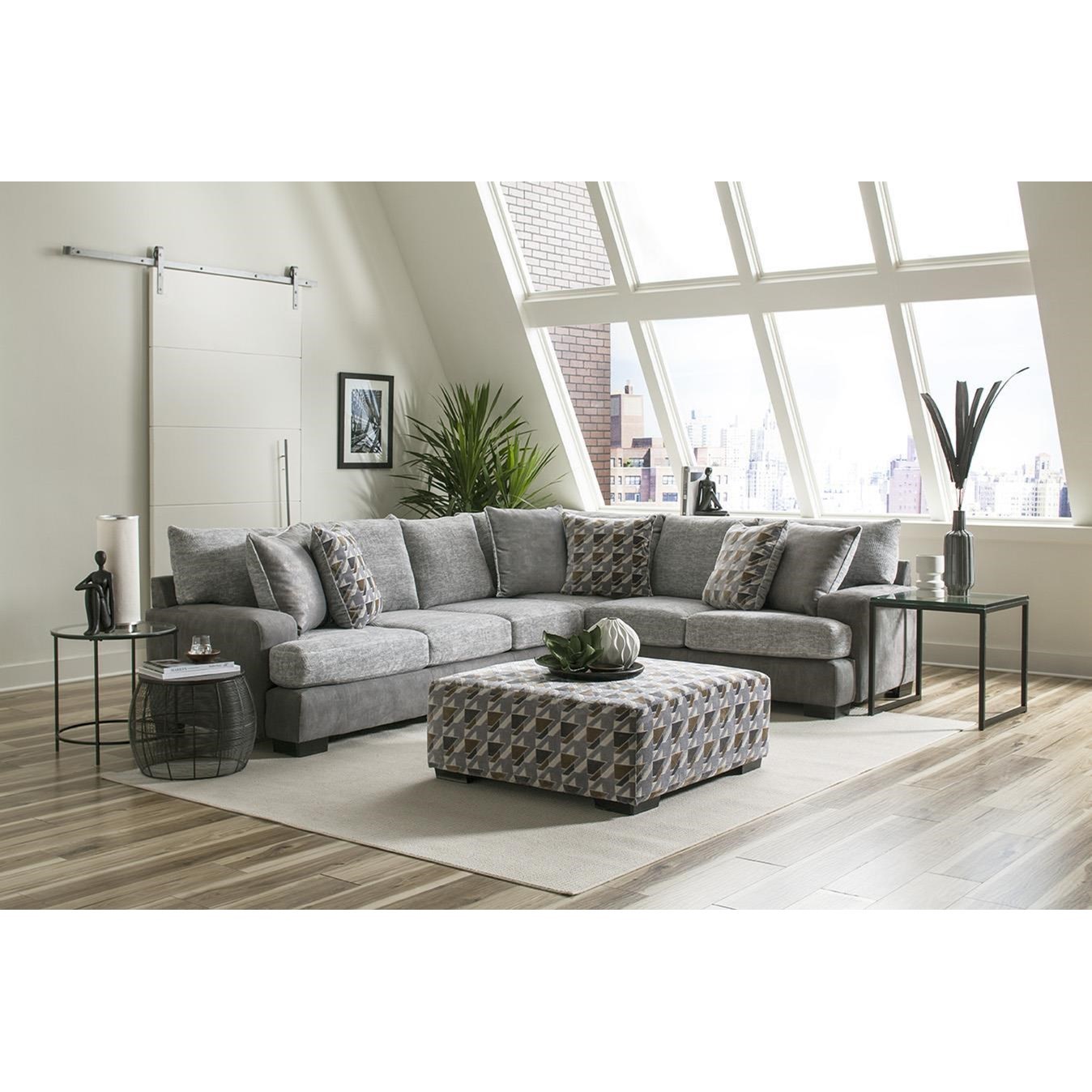 Albany pewter new arrivals sofa chaise