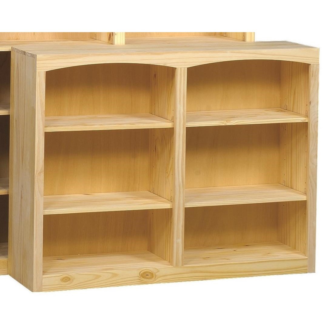 Archbold Furniture Pine Bookcases 4830 Solid Pine Bookcase with 4